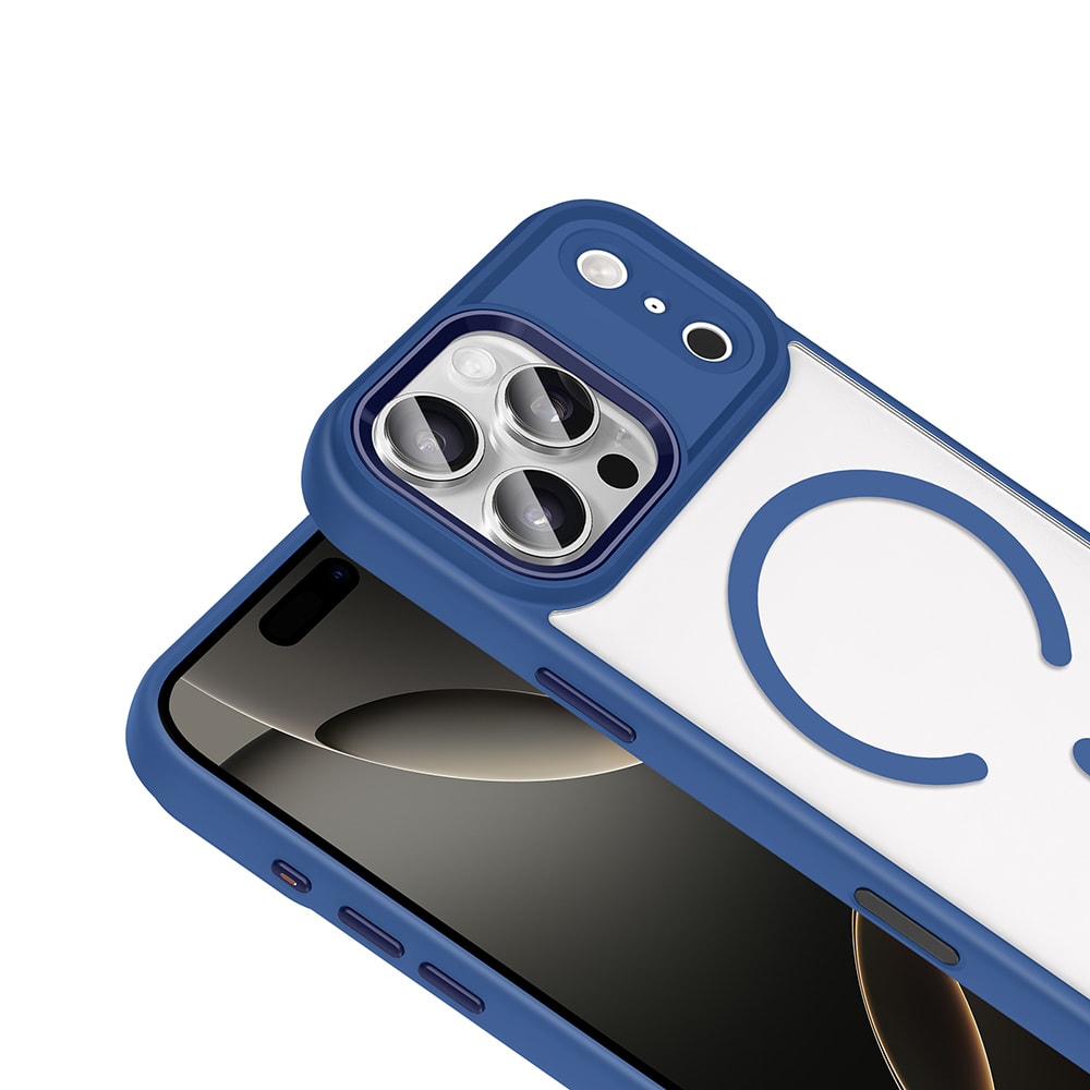 Apple iPhone 17 Pro Max Kılıf Wireless Şarj Özellikli Zore Krom M-safe Silikon Kapak