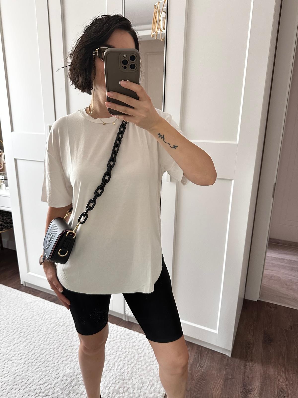 Orjinal Uzun Basic Modal Tshirt - Beyaz
