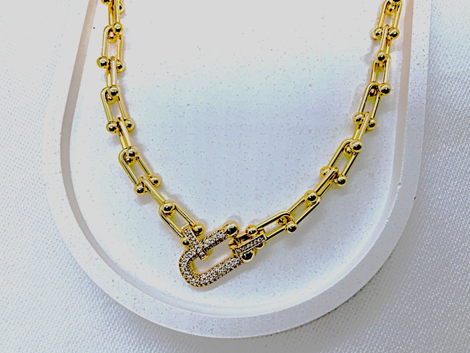 ATA Tifany Model Kolye Gold Design 316L