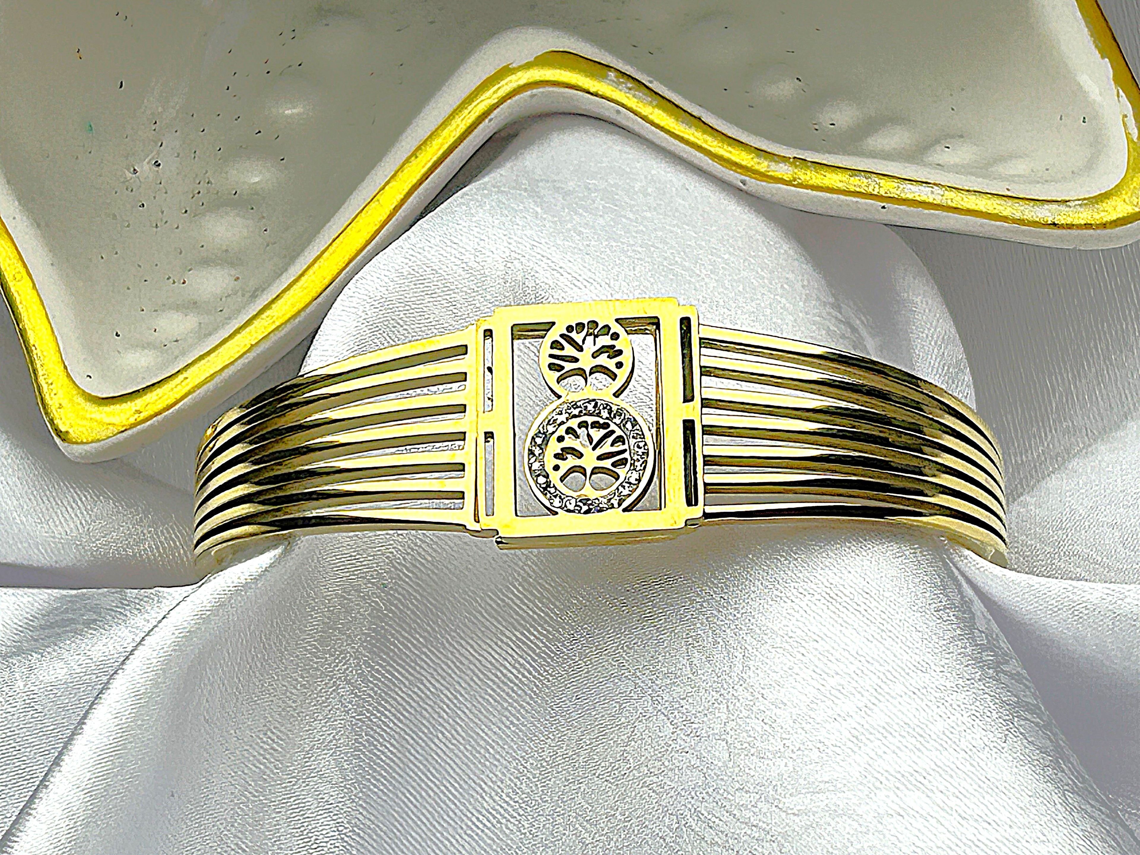 ATA Hayat Ağacı Kaburga Bileklik Gold Design
