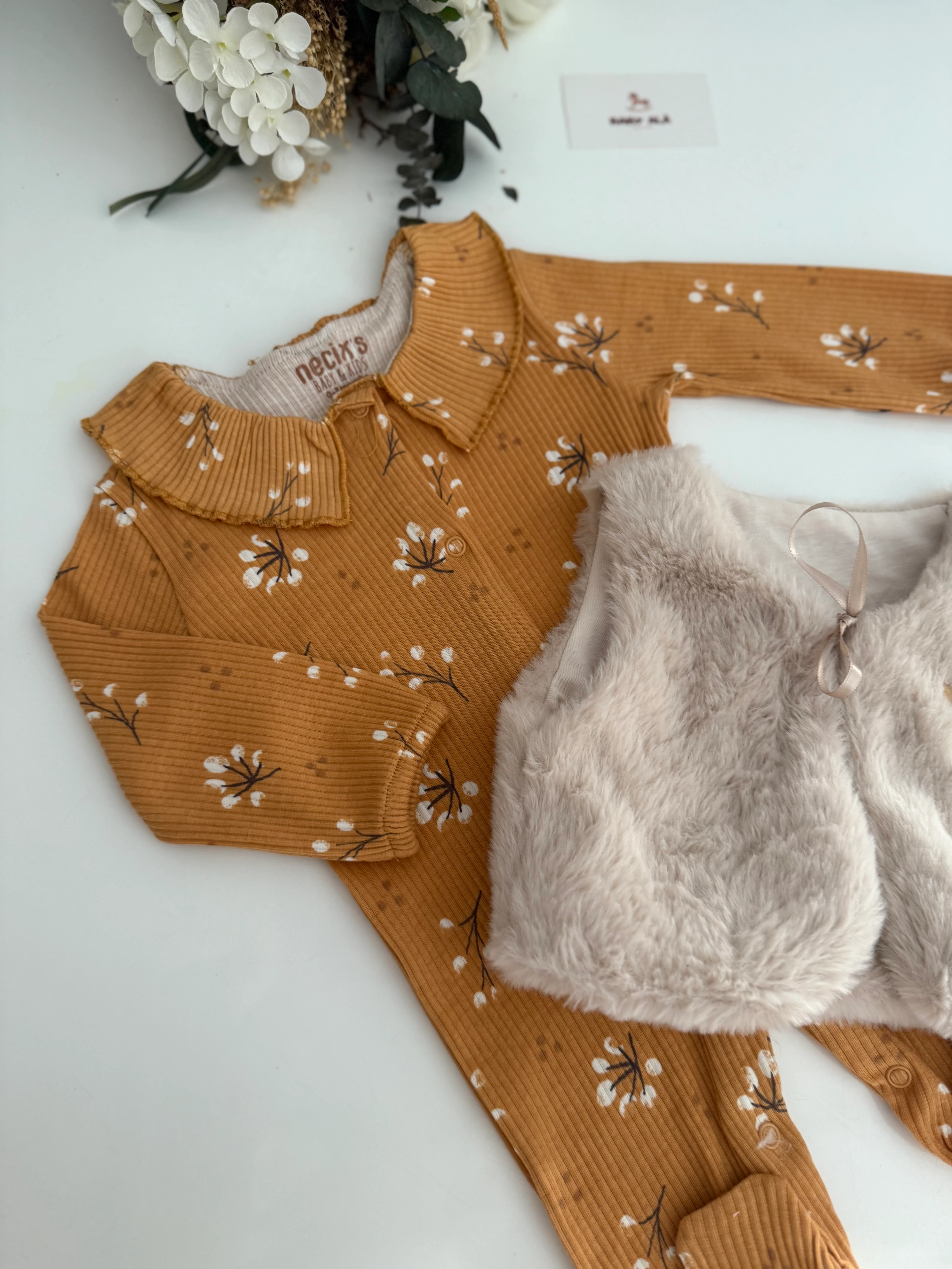 Sonbahar Esintili Kürklü Tulum