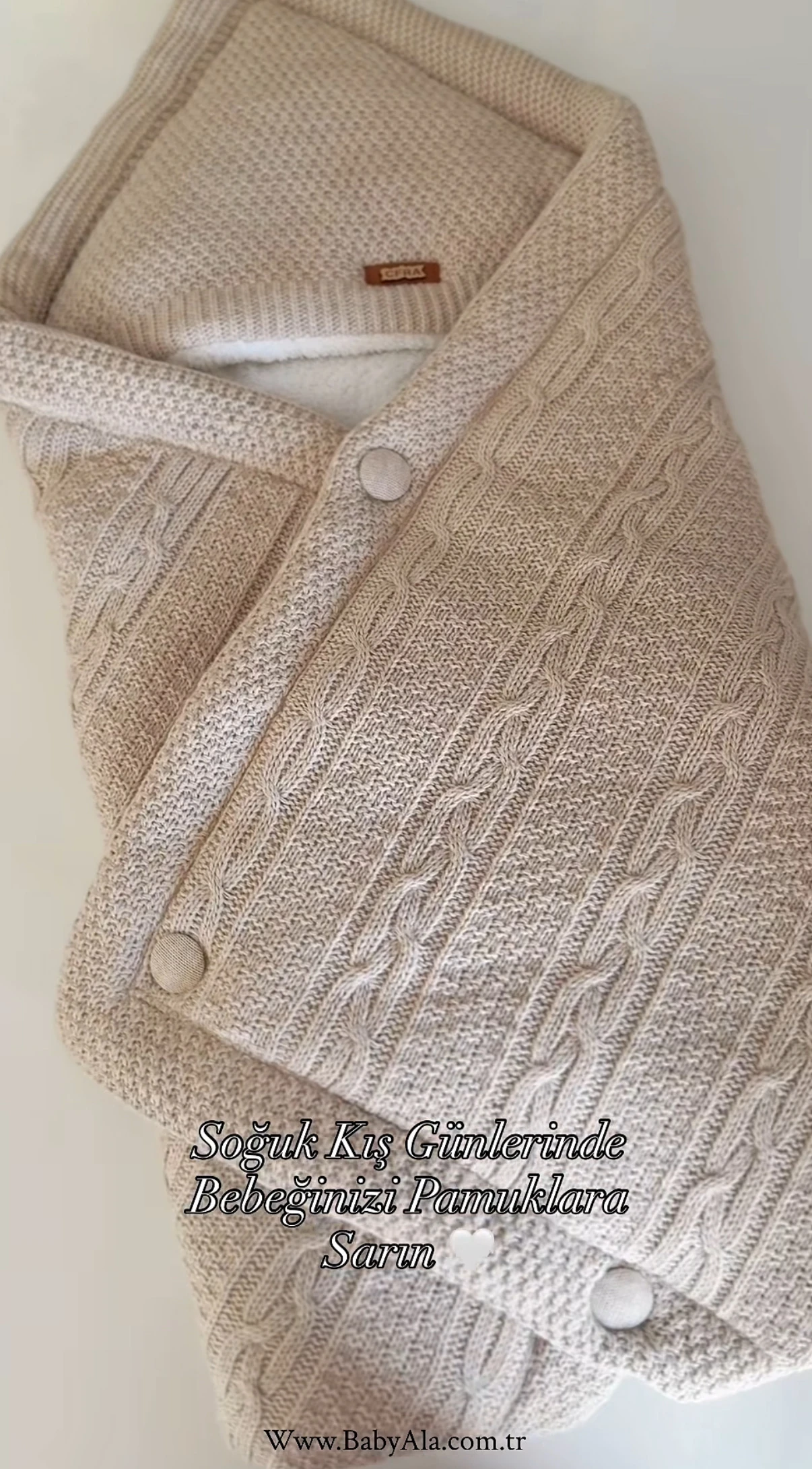 Unisex Özel Triko Kundak Battaniye 