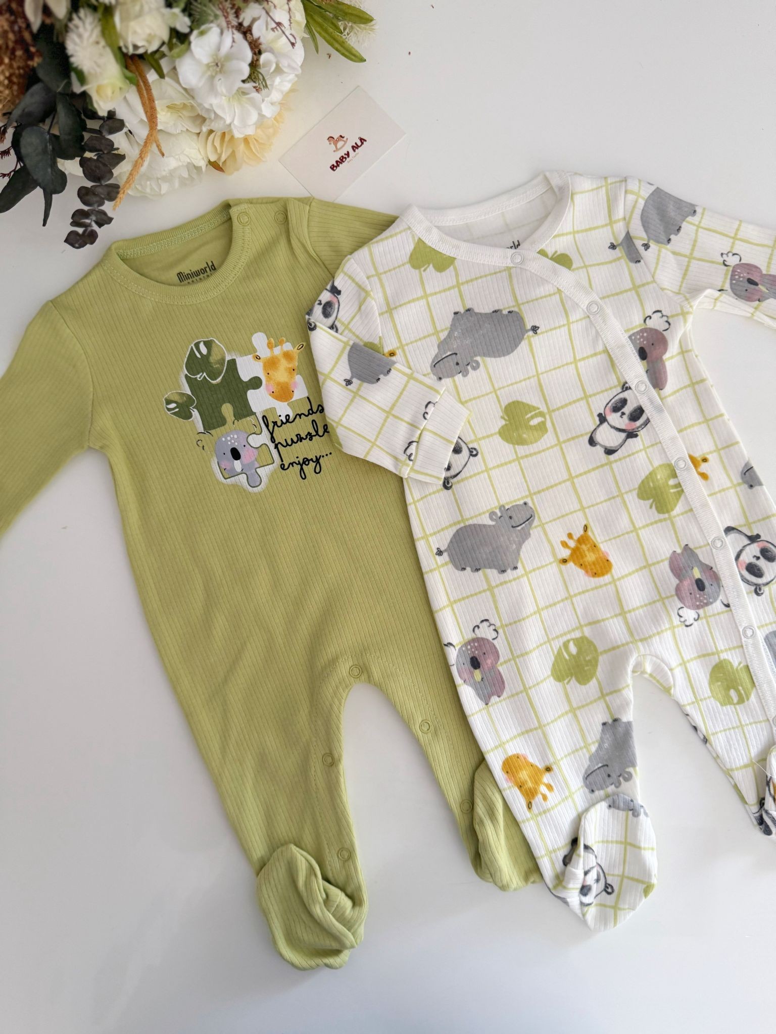 Unisex Koala Detaylı 2li Tulumlar