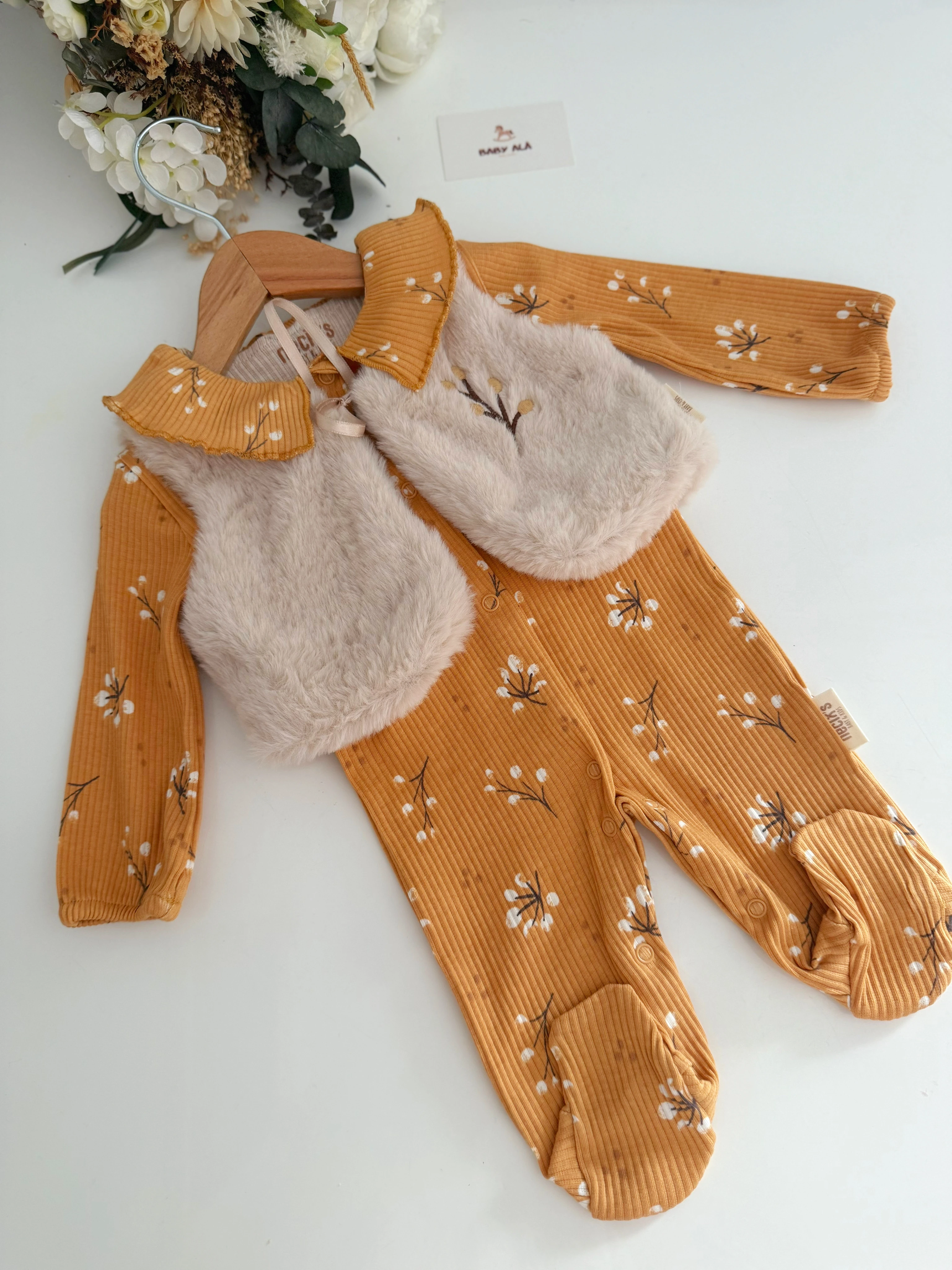 Sonbahar Esintili Kürklü Tulum