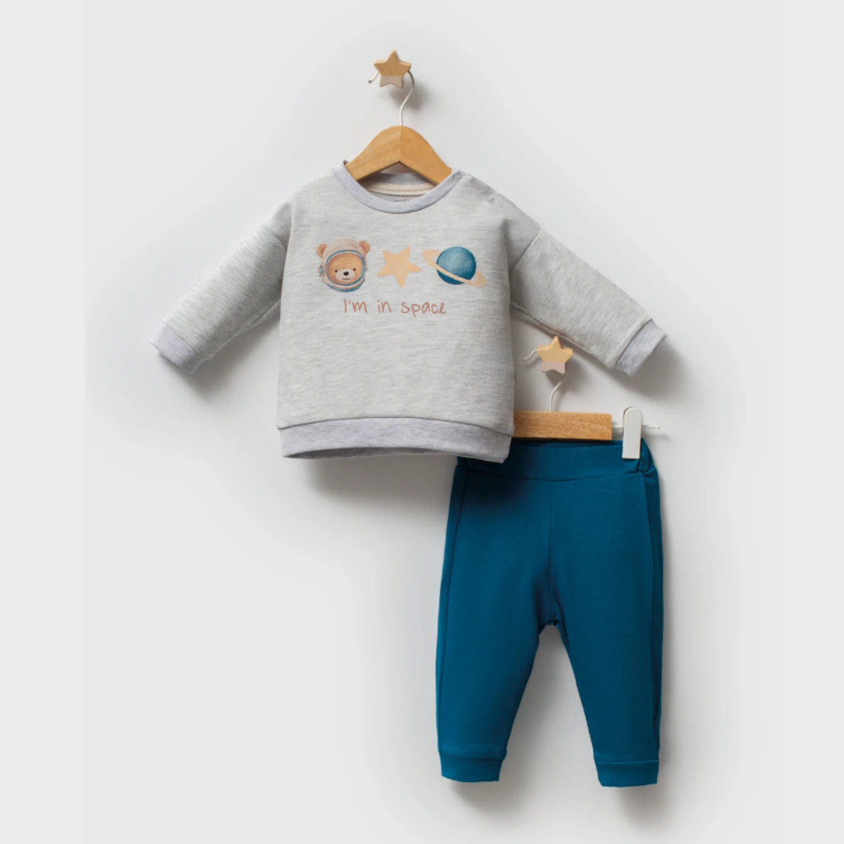 Erkek Bebek  Organik 2li Takım