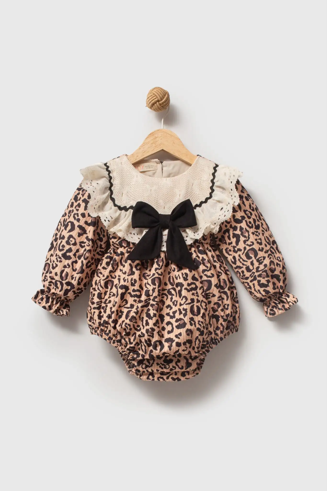 Kız Bebek Leopar Desenli Romper