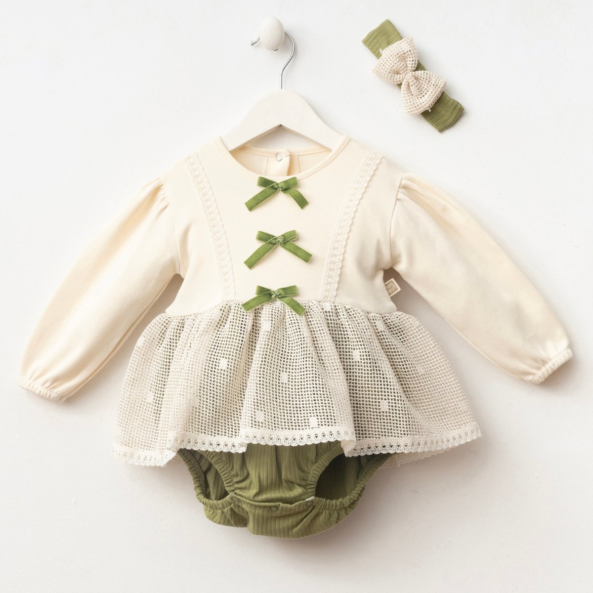 Kız Bebek Olivia Romper Yeşil