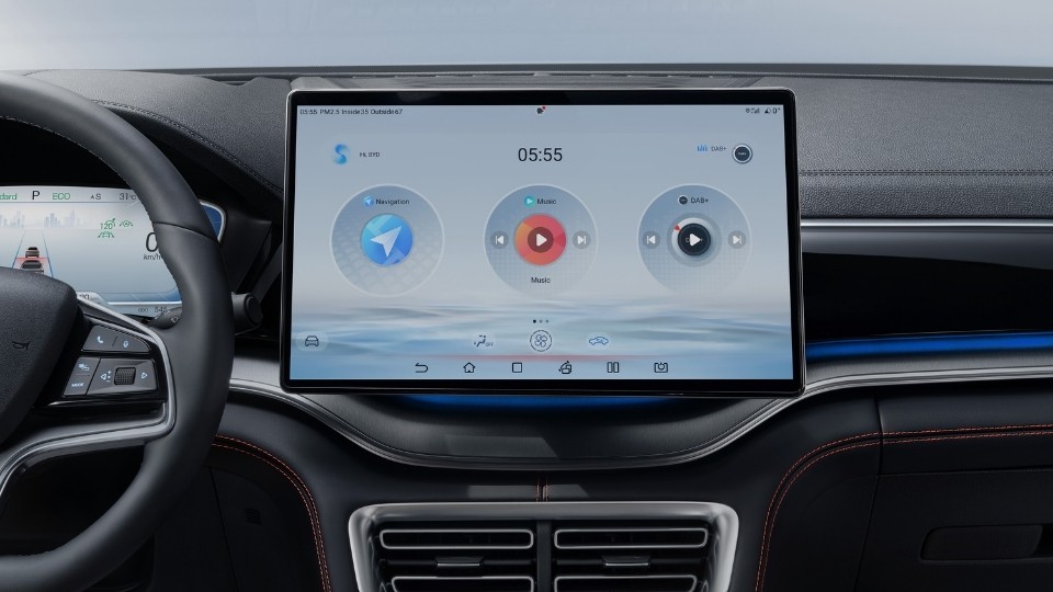 BYD Ekran Koruyucu 15.6 inç Multimedya & Navigasyon Dijital Gösterge Paneli | Limmra