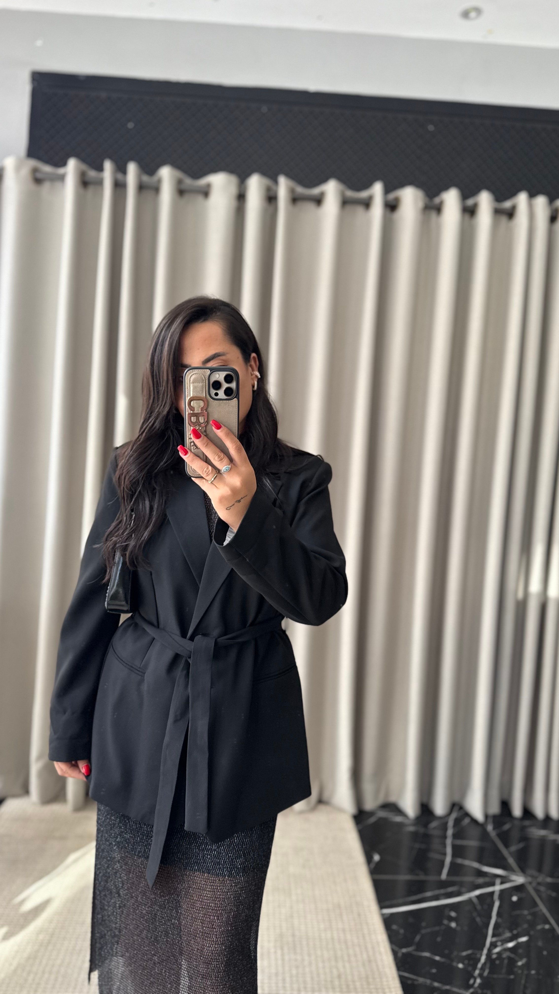Kuşaklı Premium Blazer