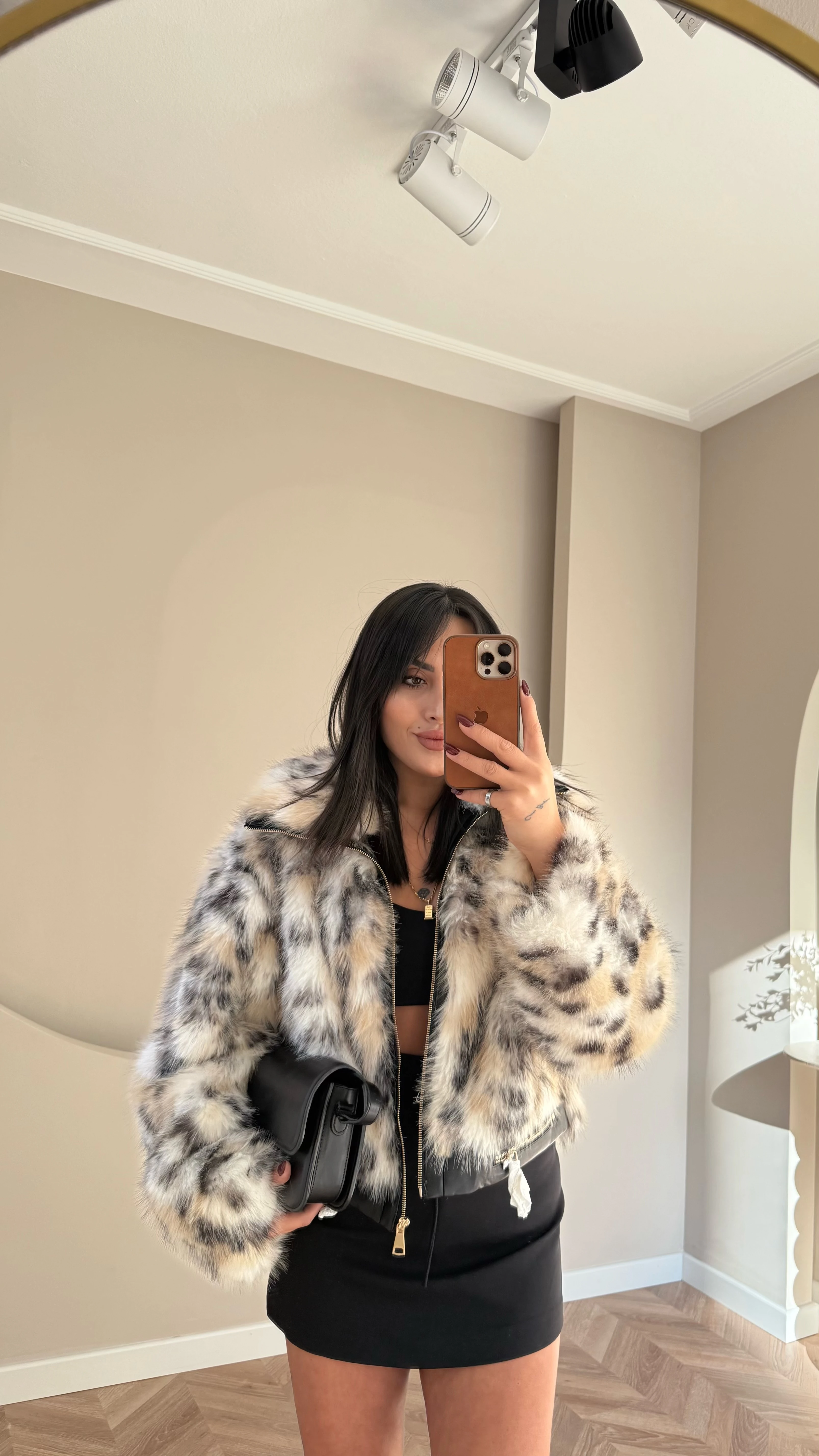 Premium Deri Detaylı Kürk