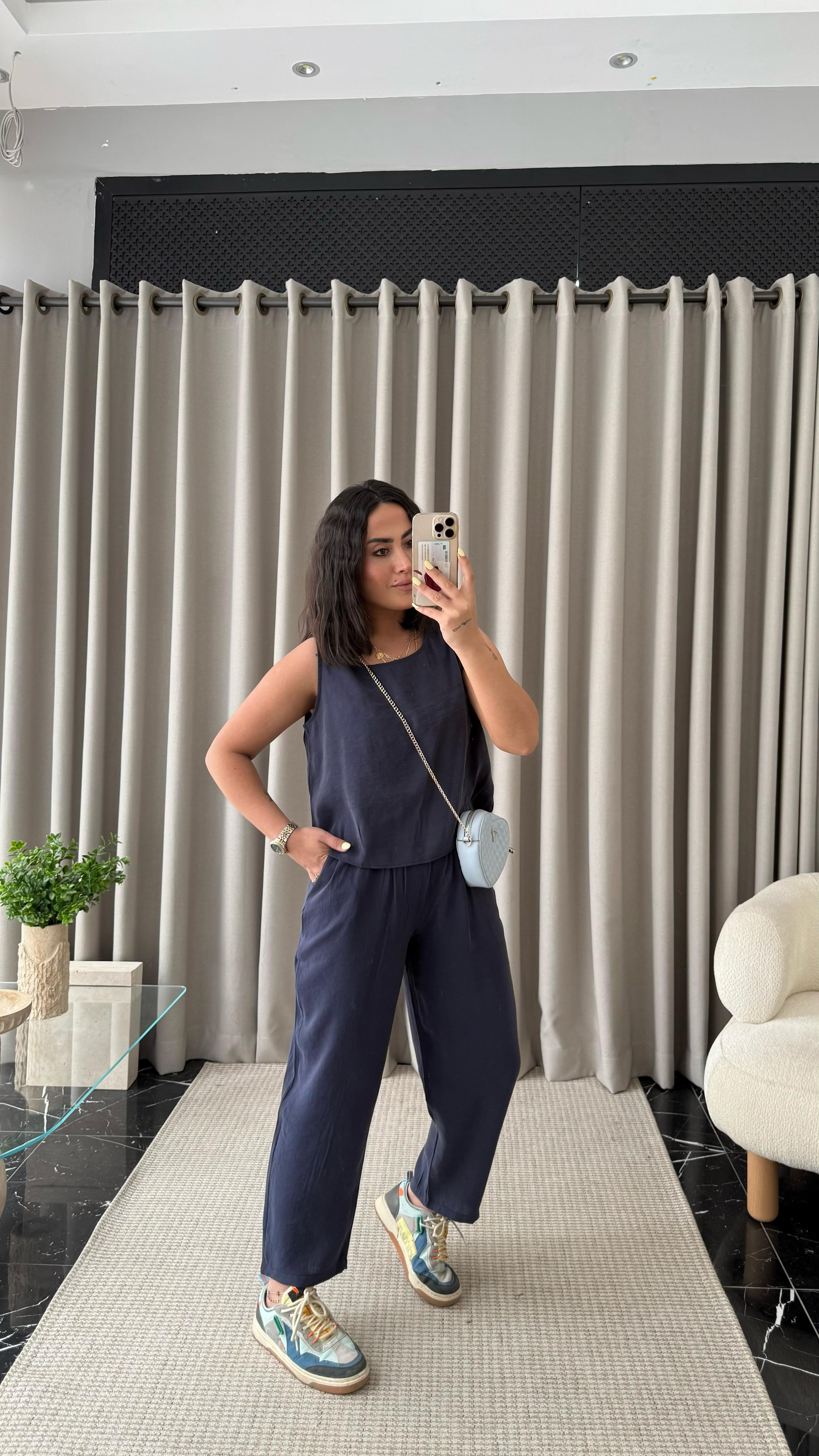 Tencel Takım Lacivert