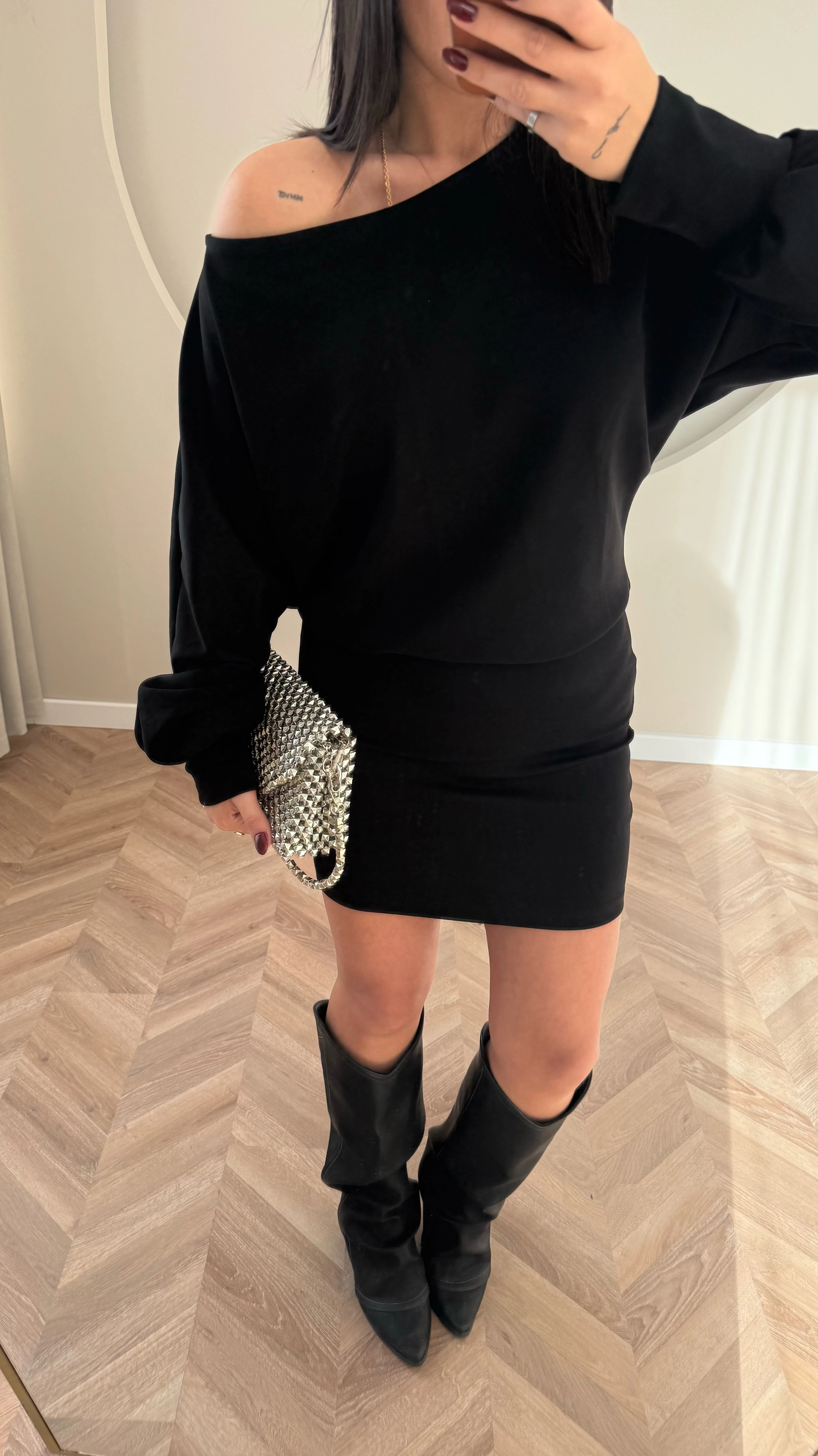 Marka Model Basic Elbise (Siyah)