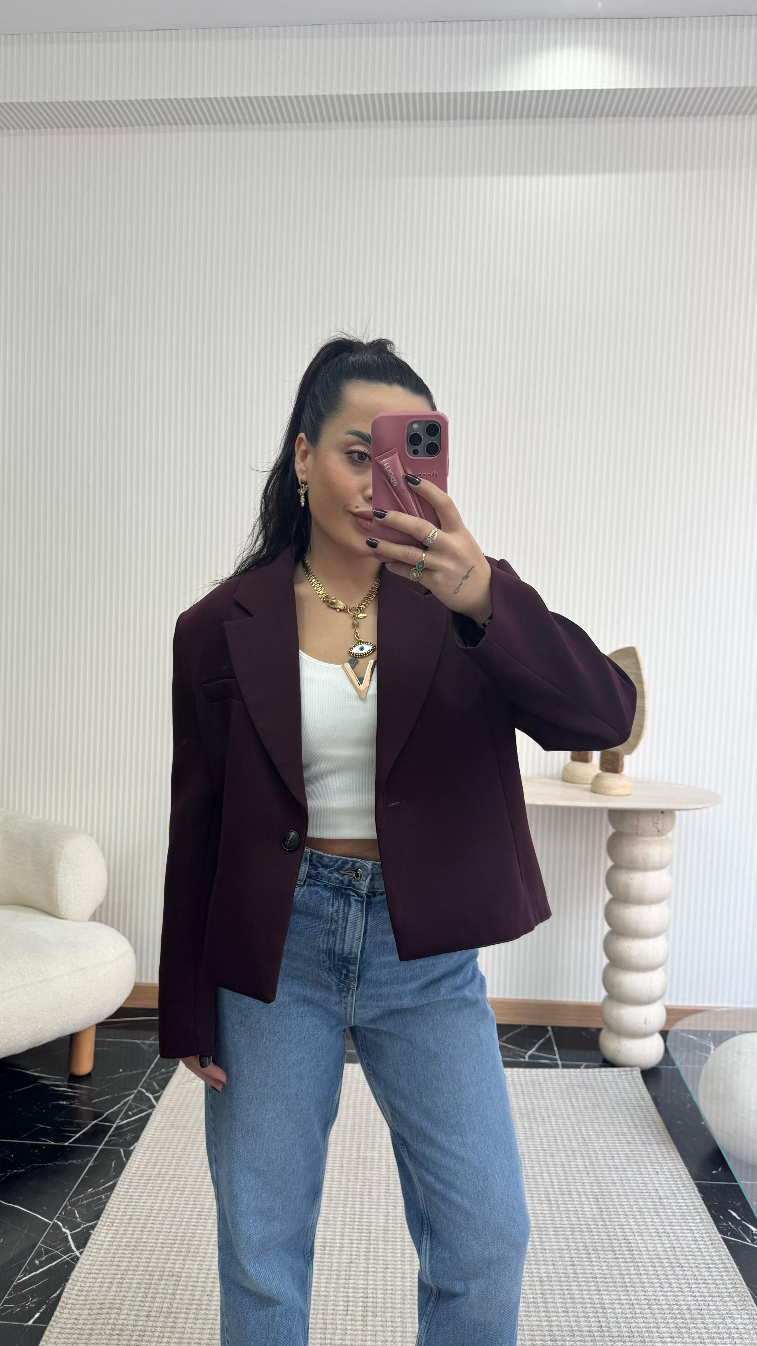 Bordo Oversize Blazer