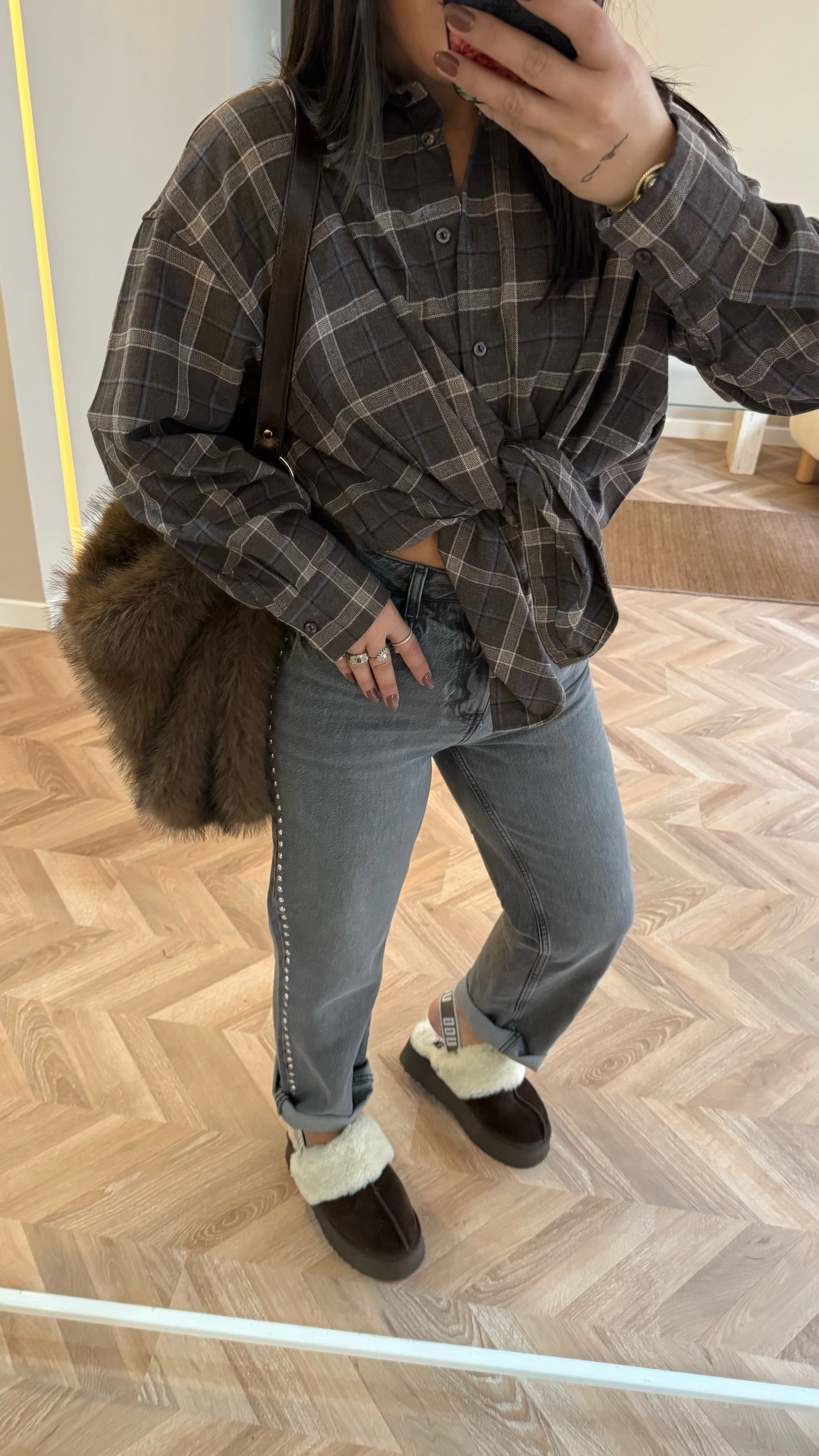 ZR Zımbalı Gri Jean