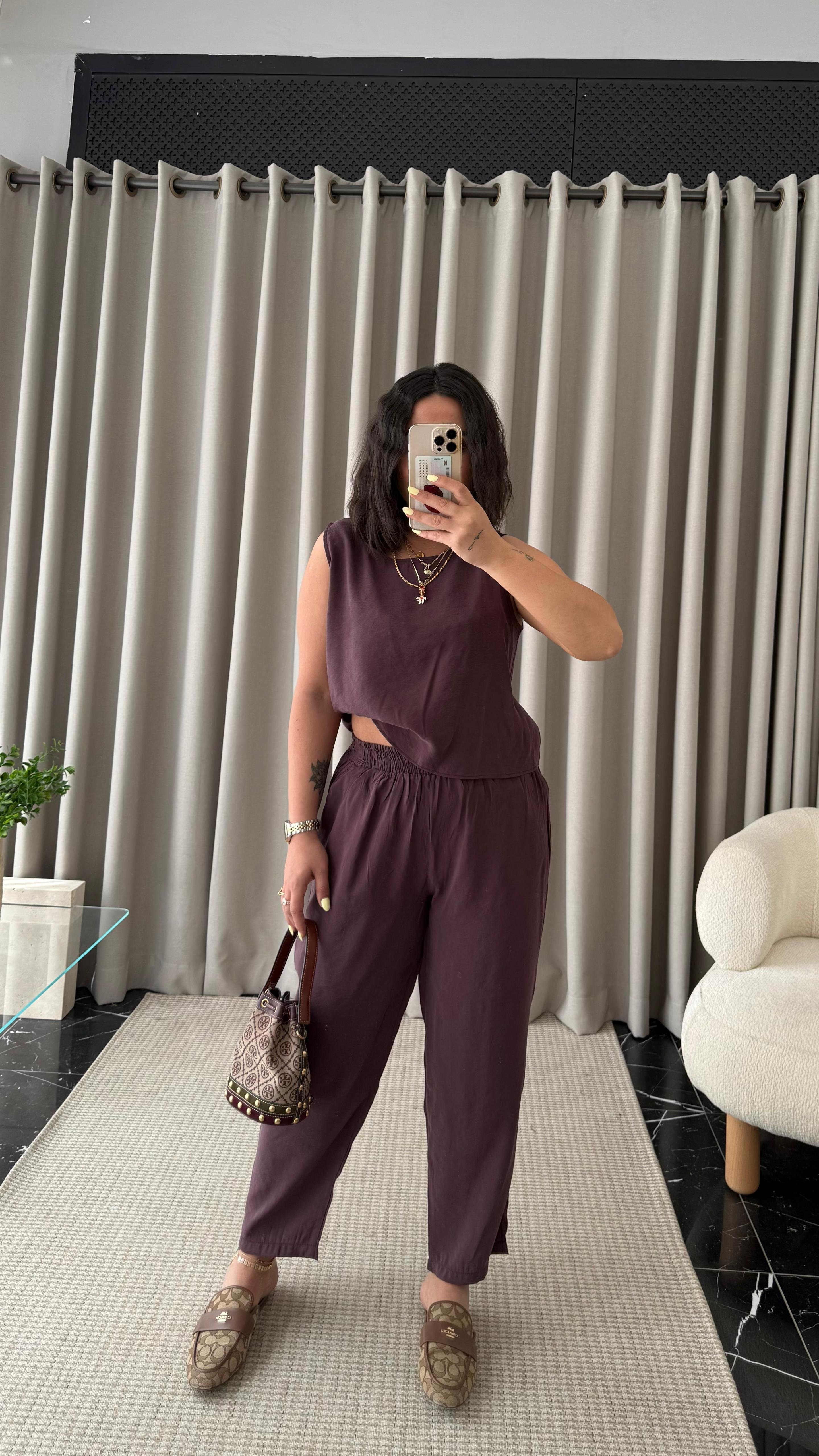 Tencel Takım Mürdüm