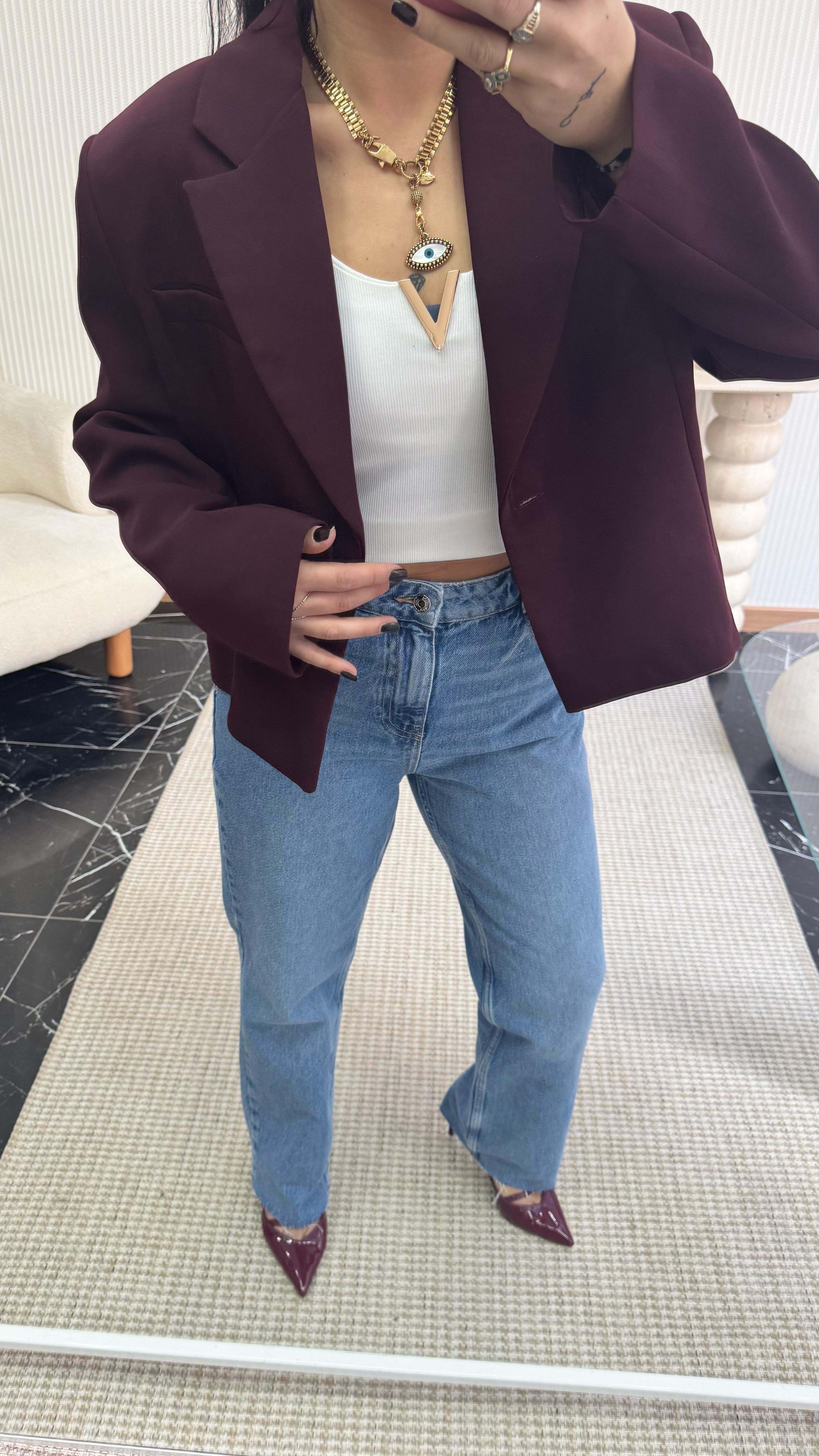 Bordo Oversize Blazer