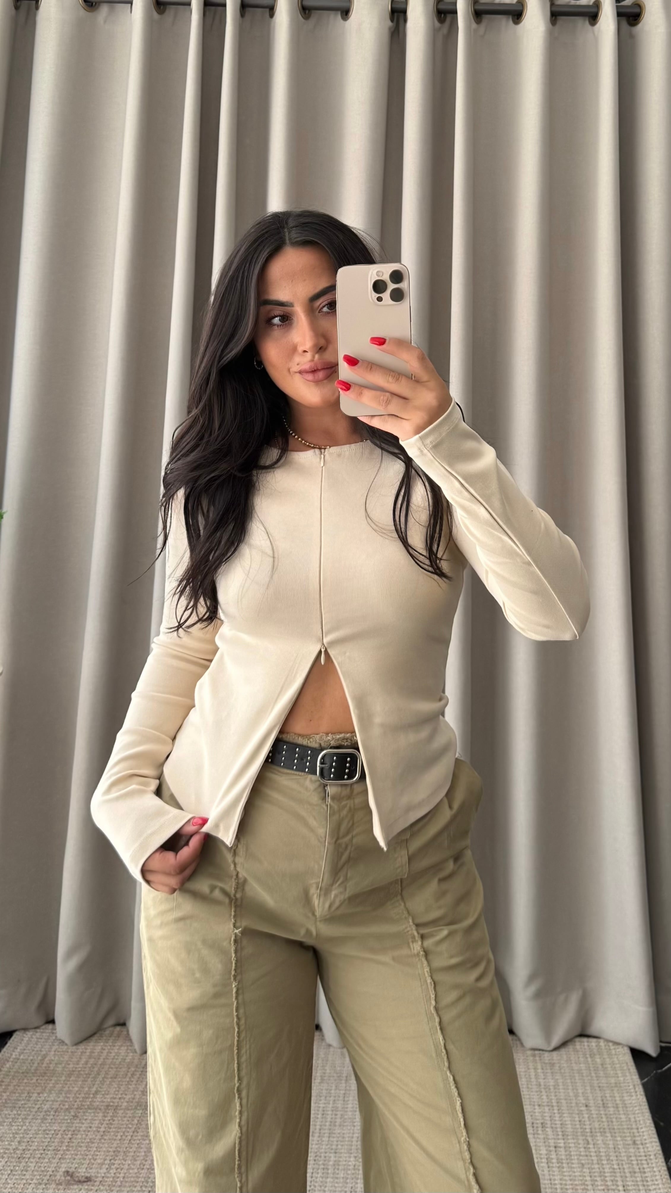 Dilvin Fermuarlı Body