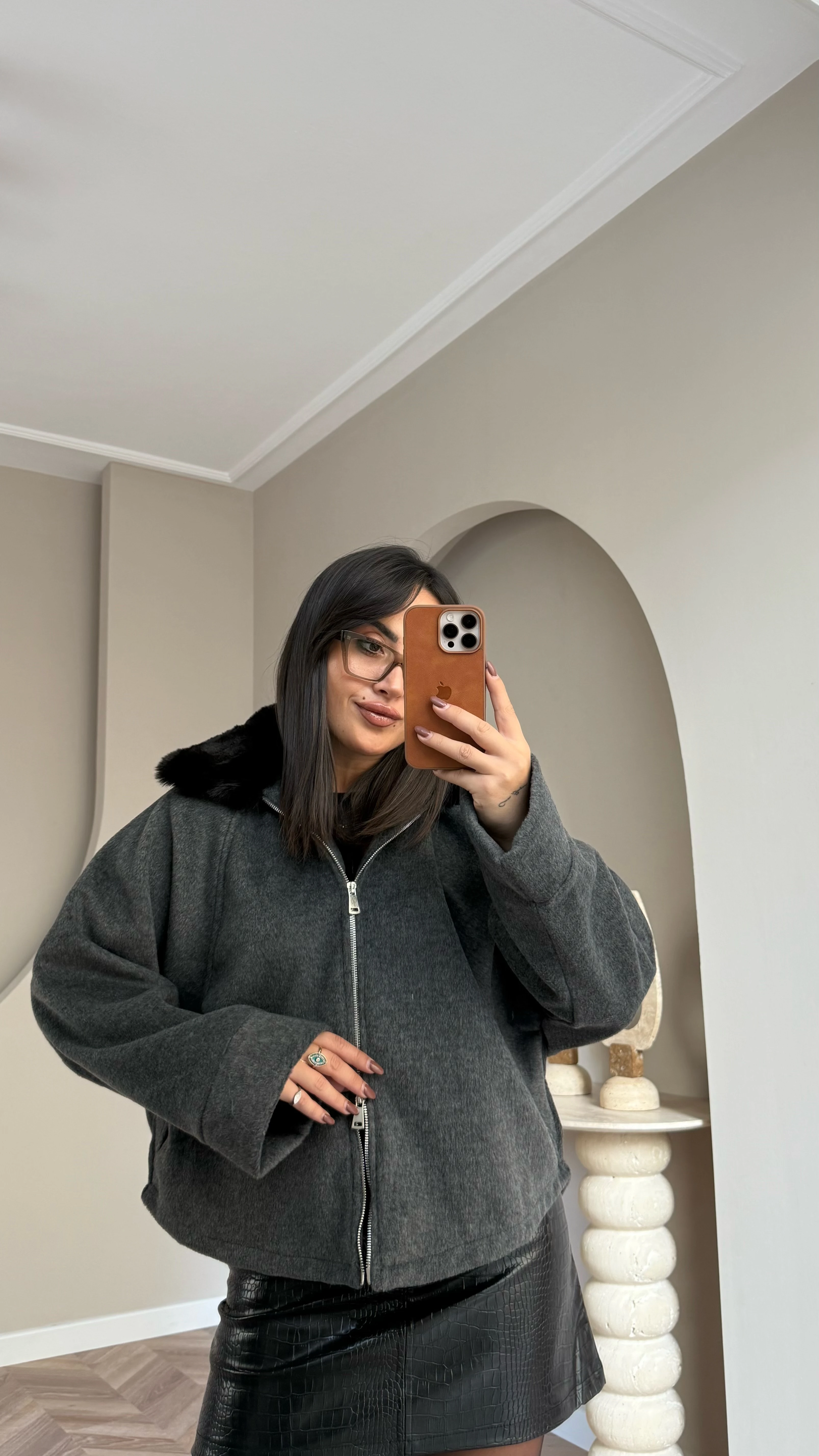 Kürklü Kaşe Panço