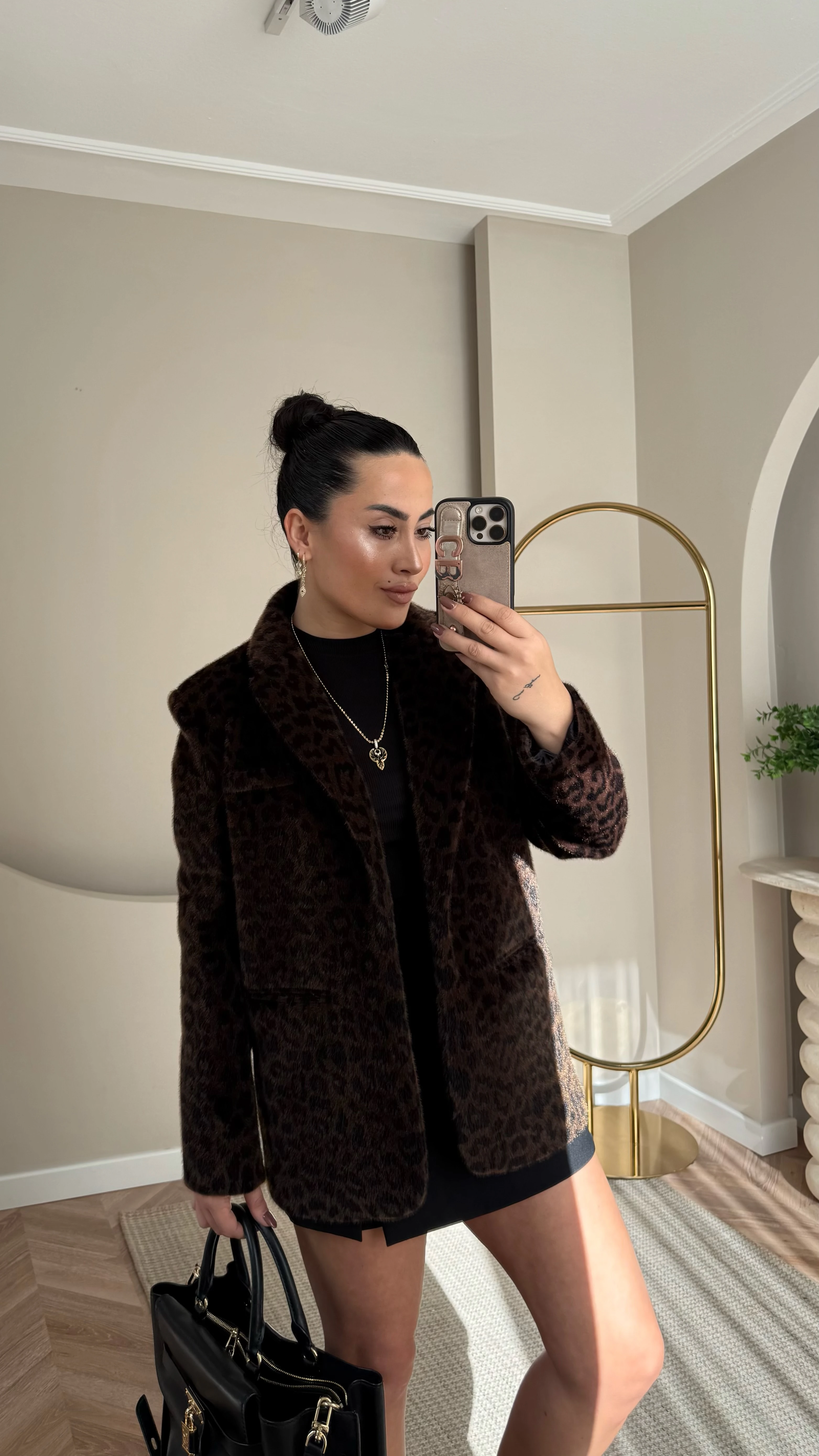 Premium Leopar Blazer/Mont