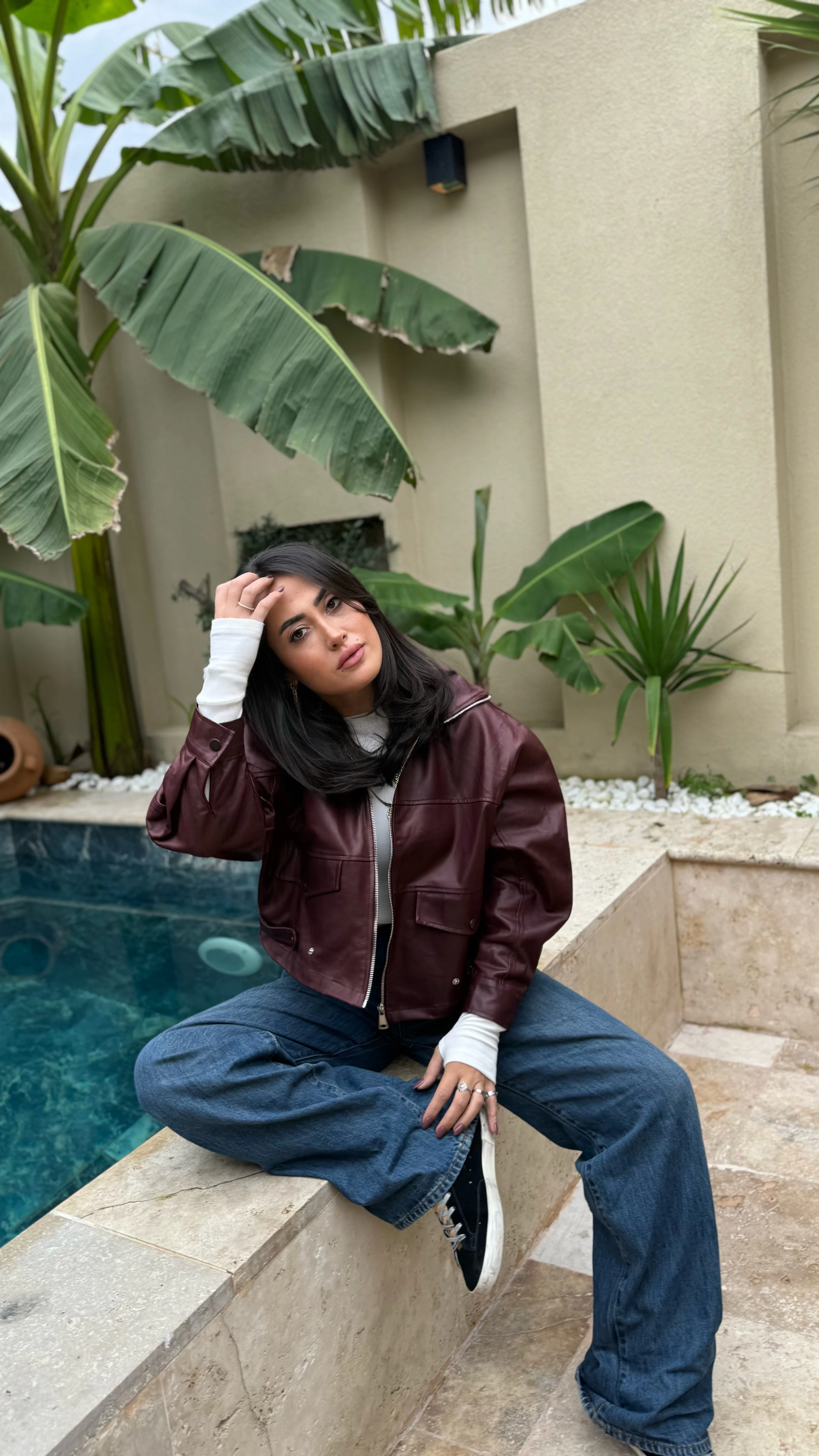 Metalic Bordo Bomber