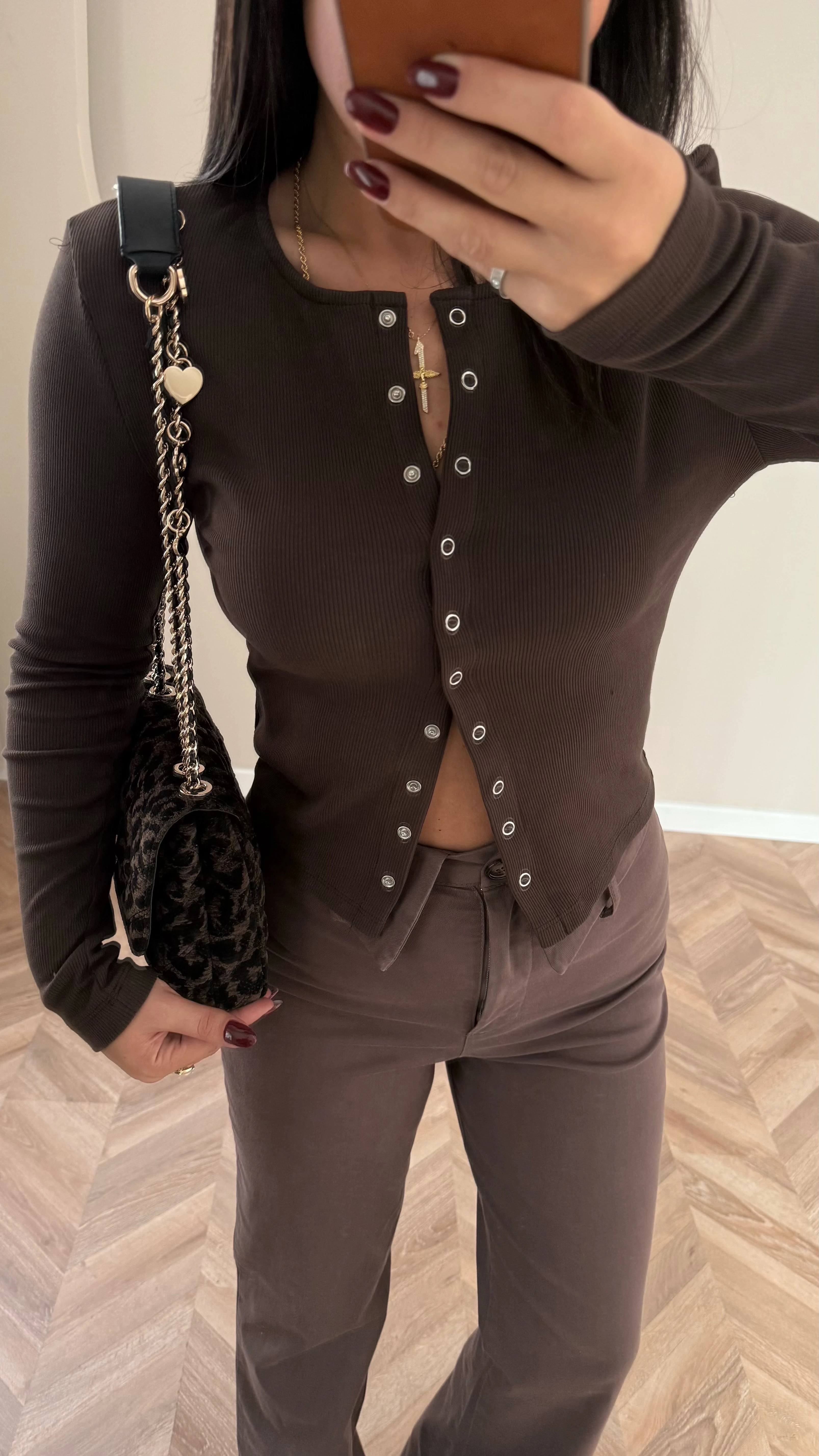 Çıtçıtlı Fitilli Basic (Kahve) ön sipariş