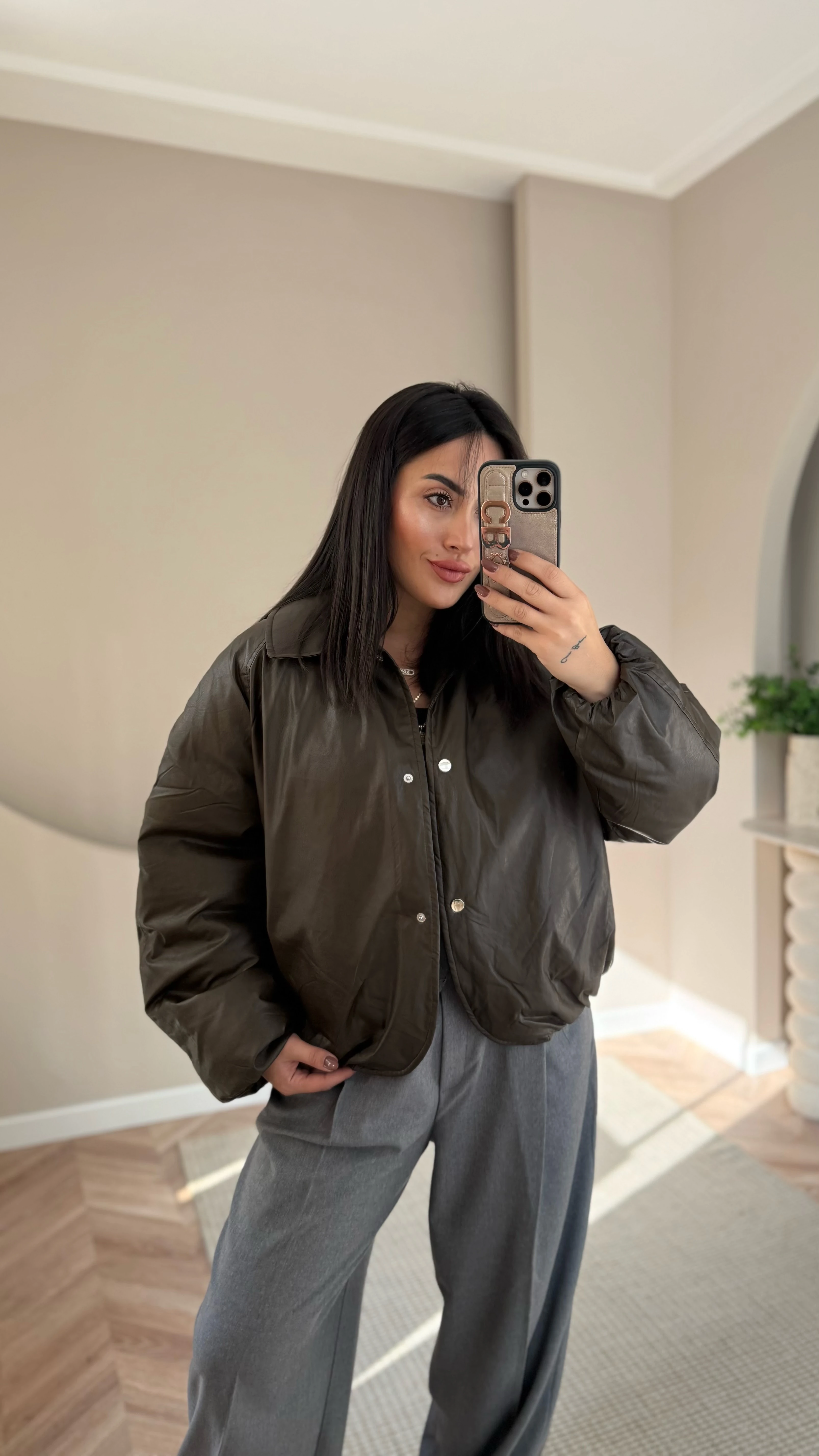 Çıkarılabilir Kürklü Puffer Mont