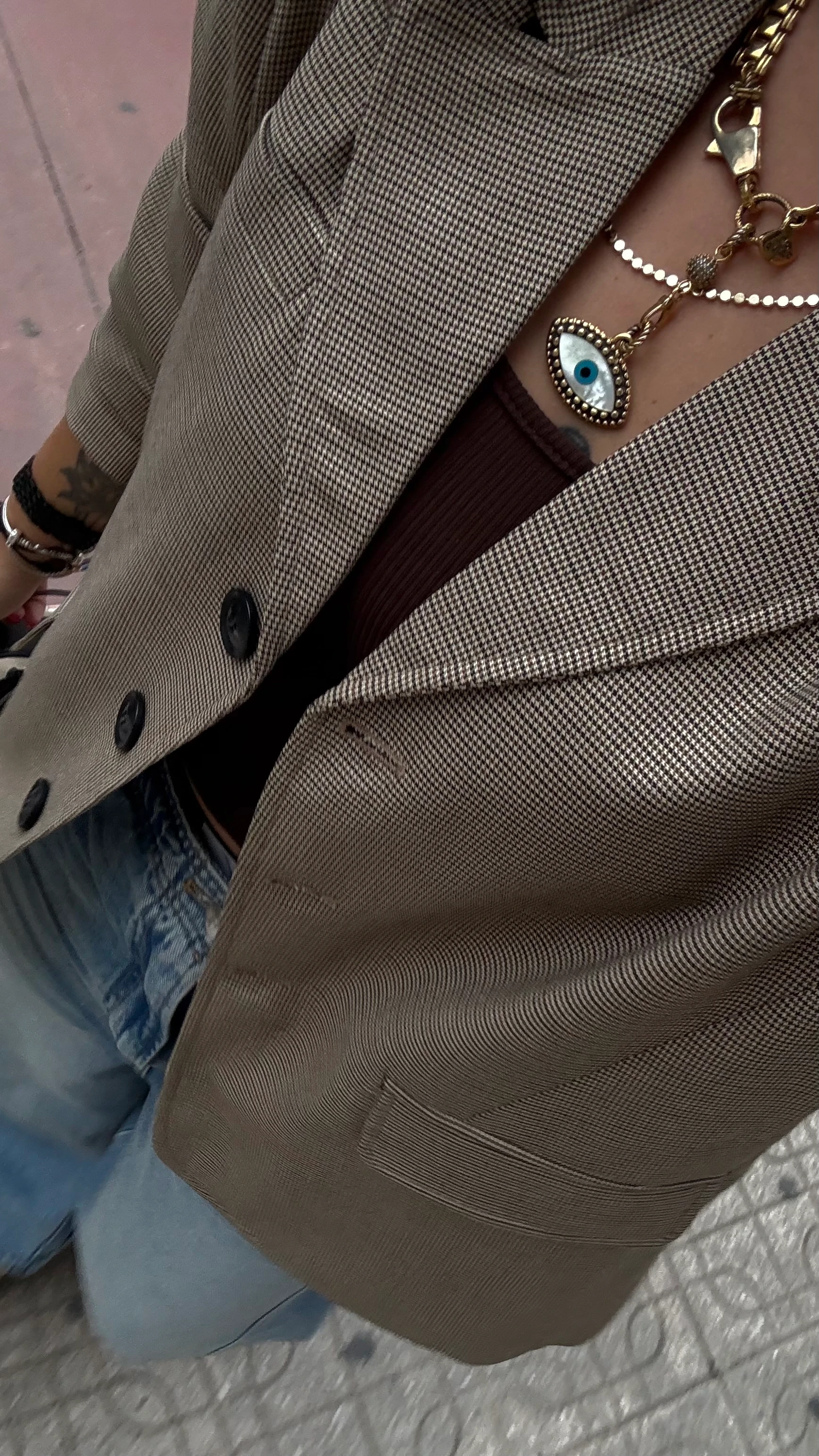 Vintage Ekose Blazer