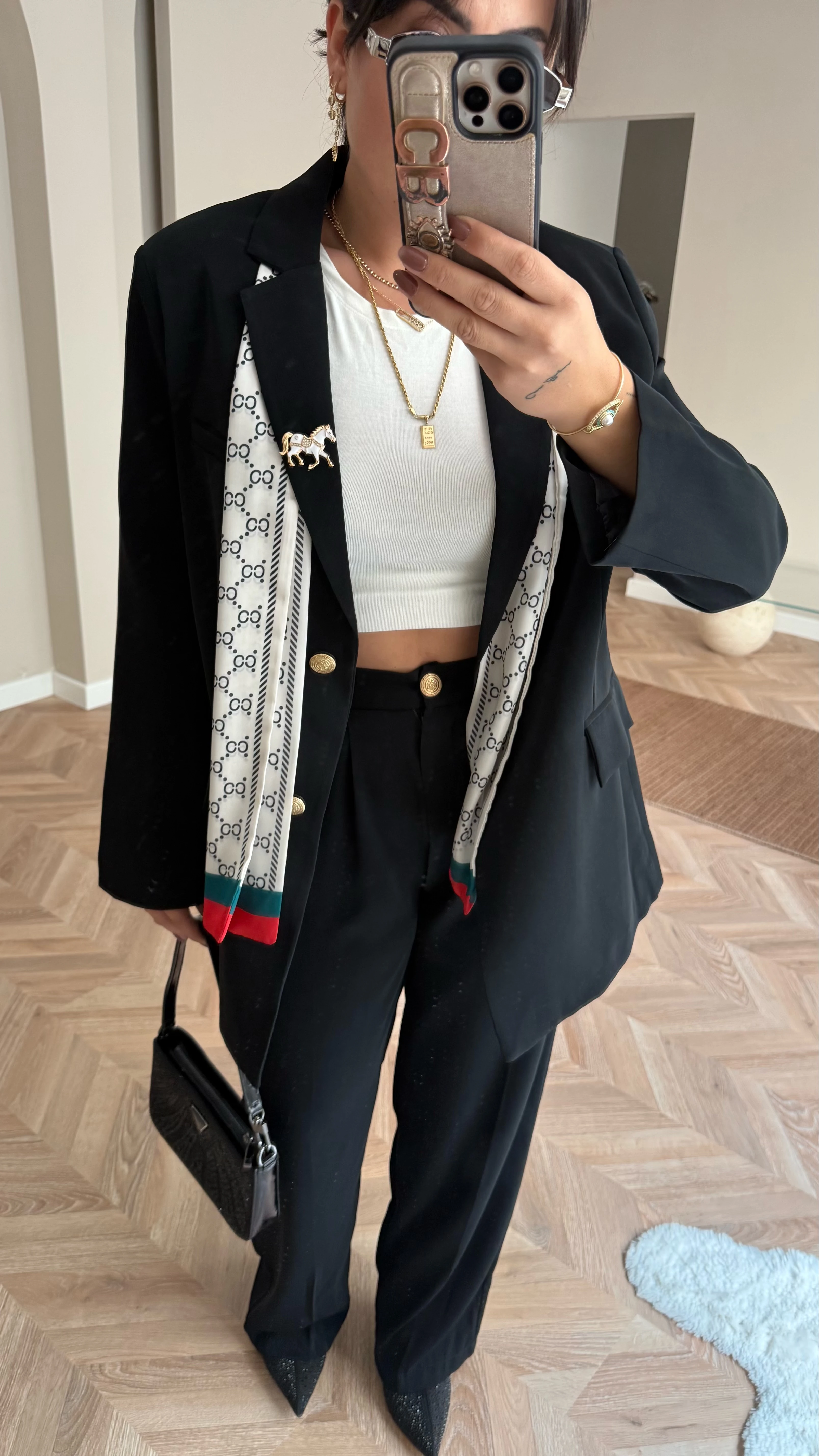 Premium Oversize Takım Siyah