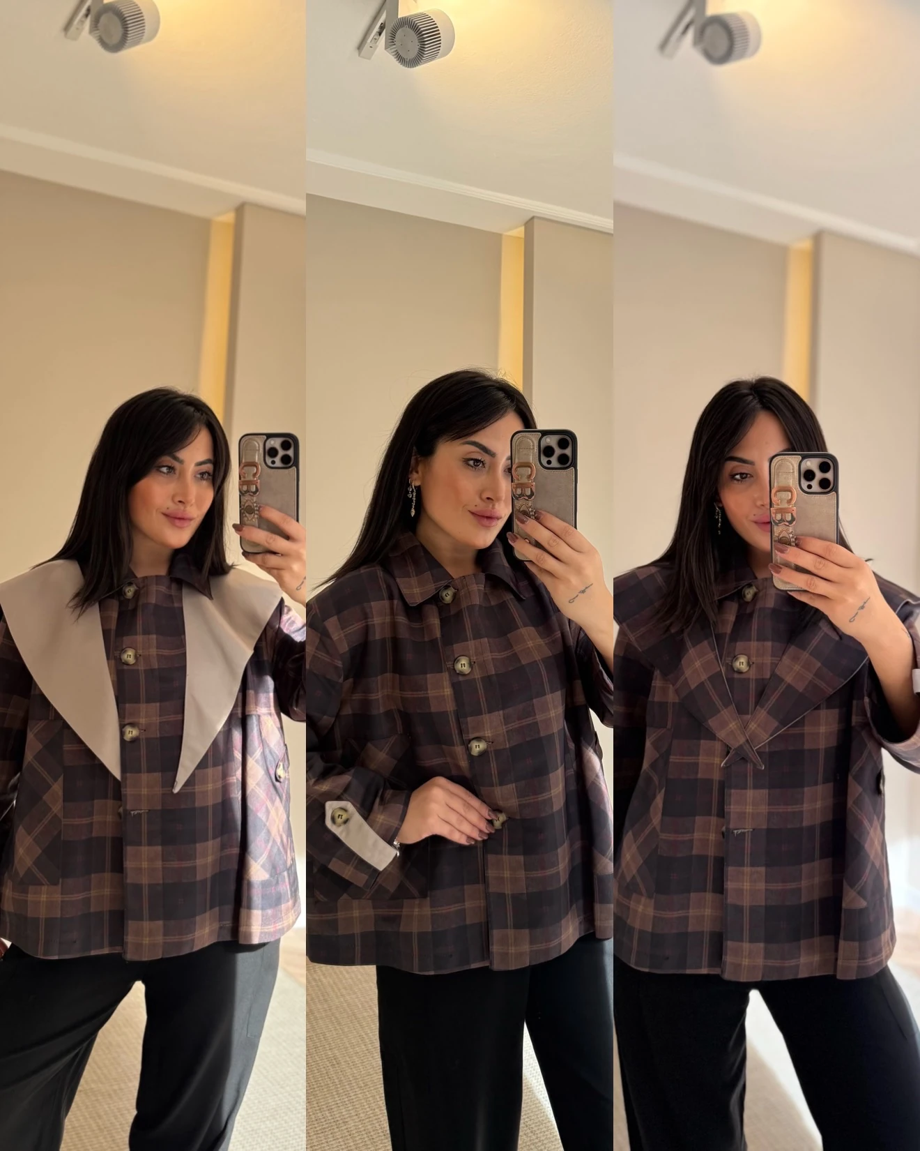 Pelerinli Ekose Trenç