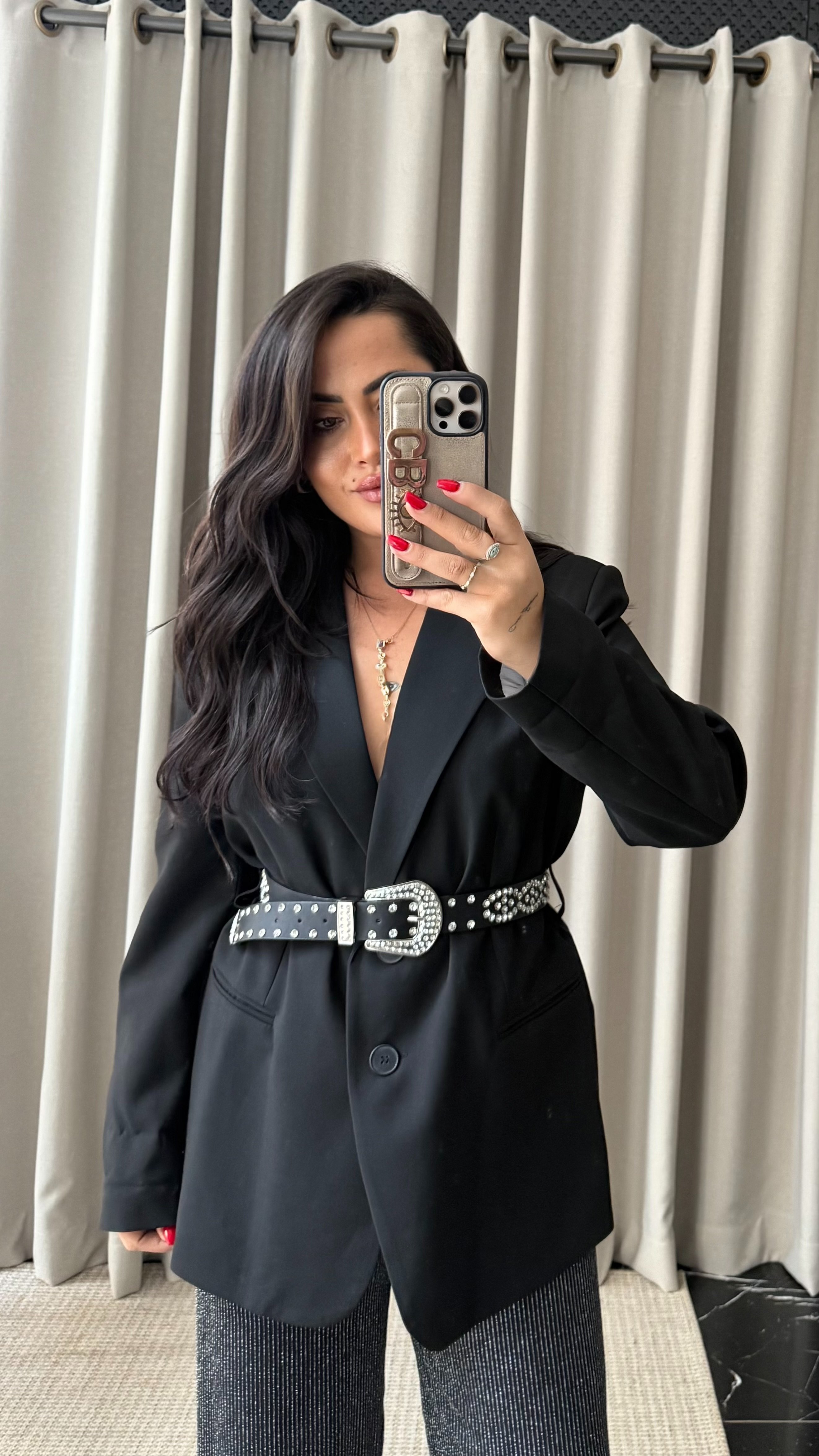 Kuşaklı Premium Blazer