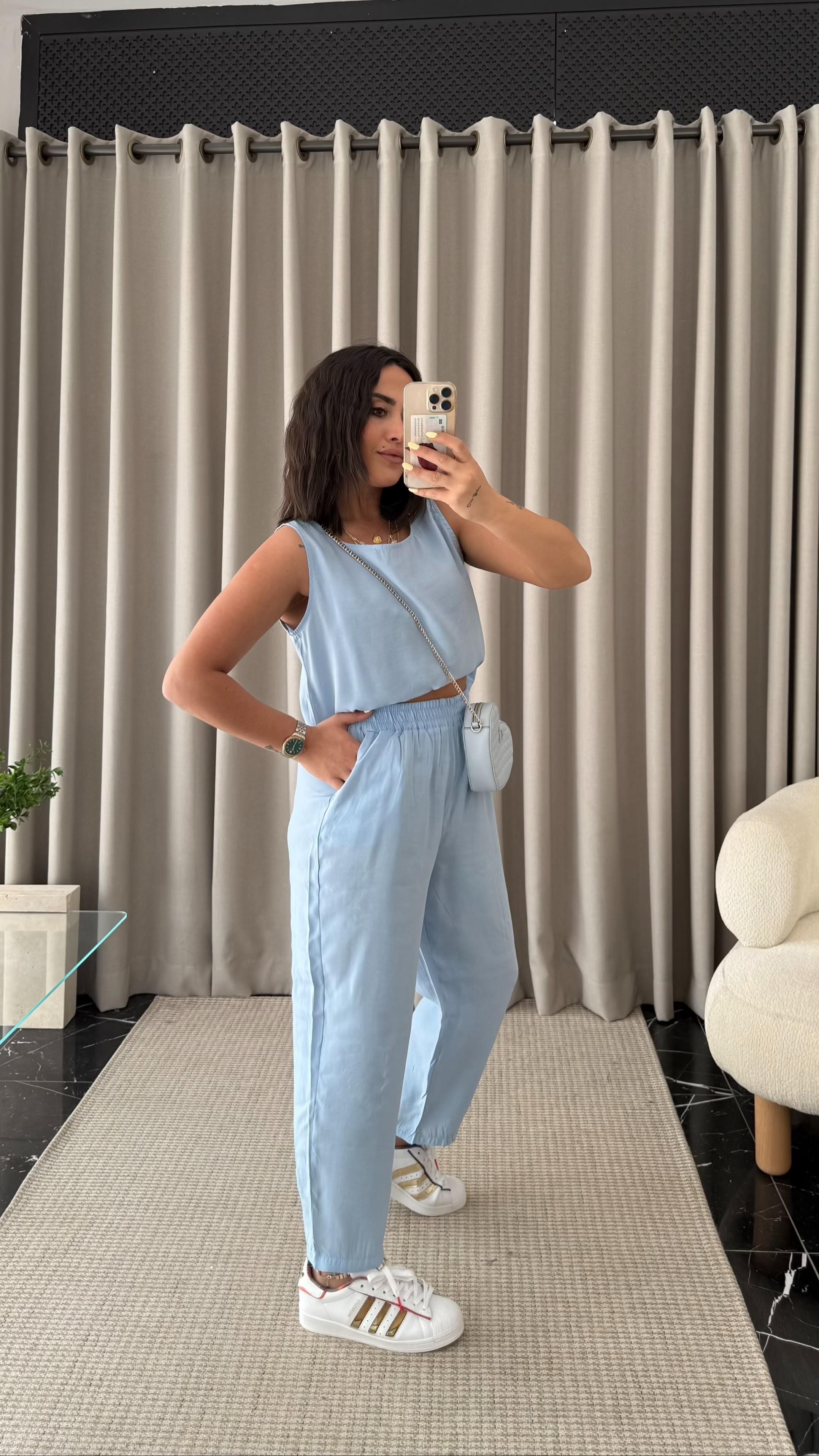 Tencel Takım Bebe Mavi