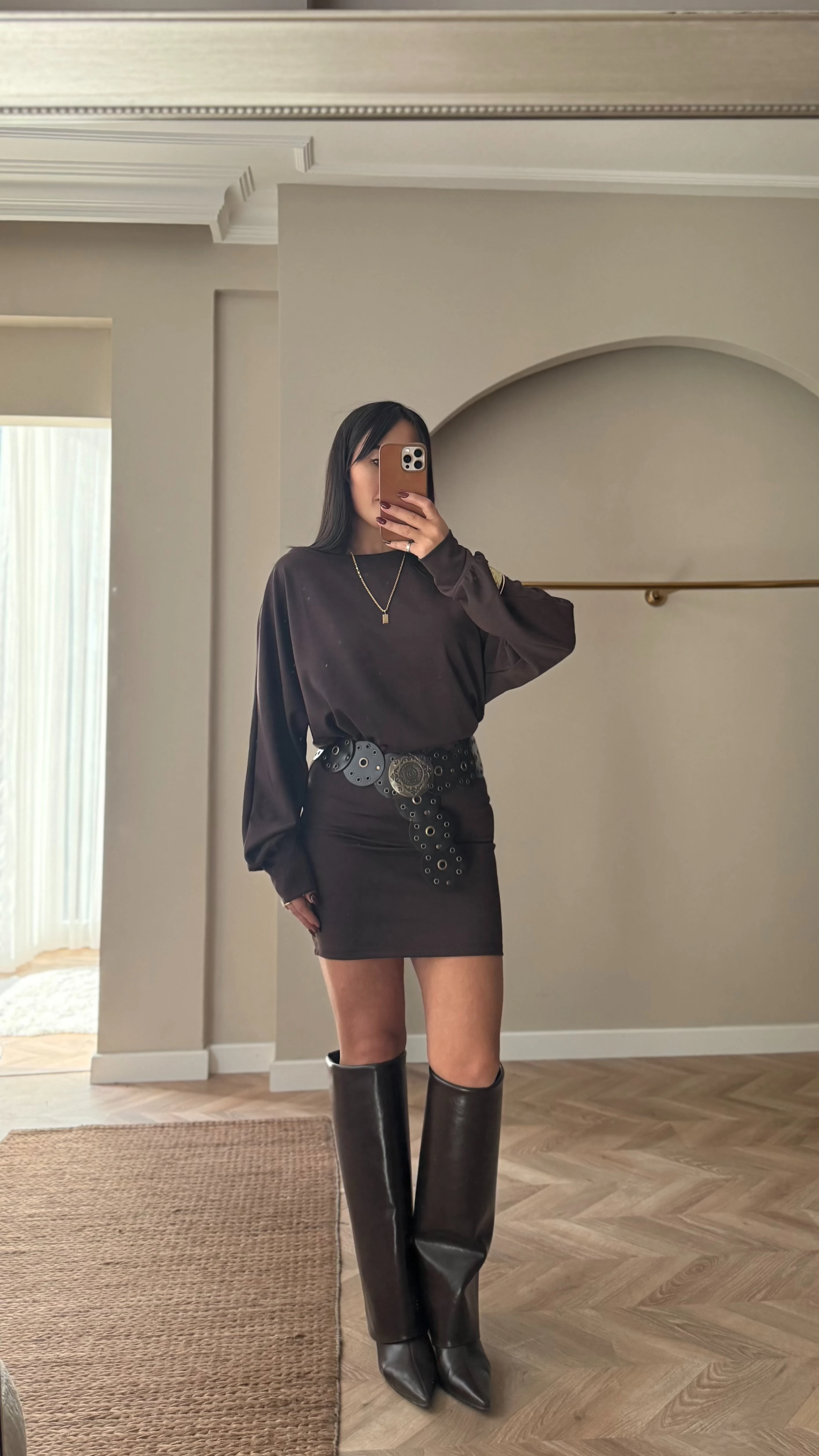 Marka Model Basic Elbise (Acı Kahve)