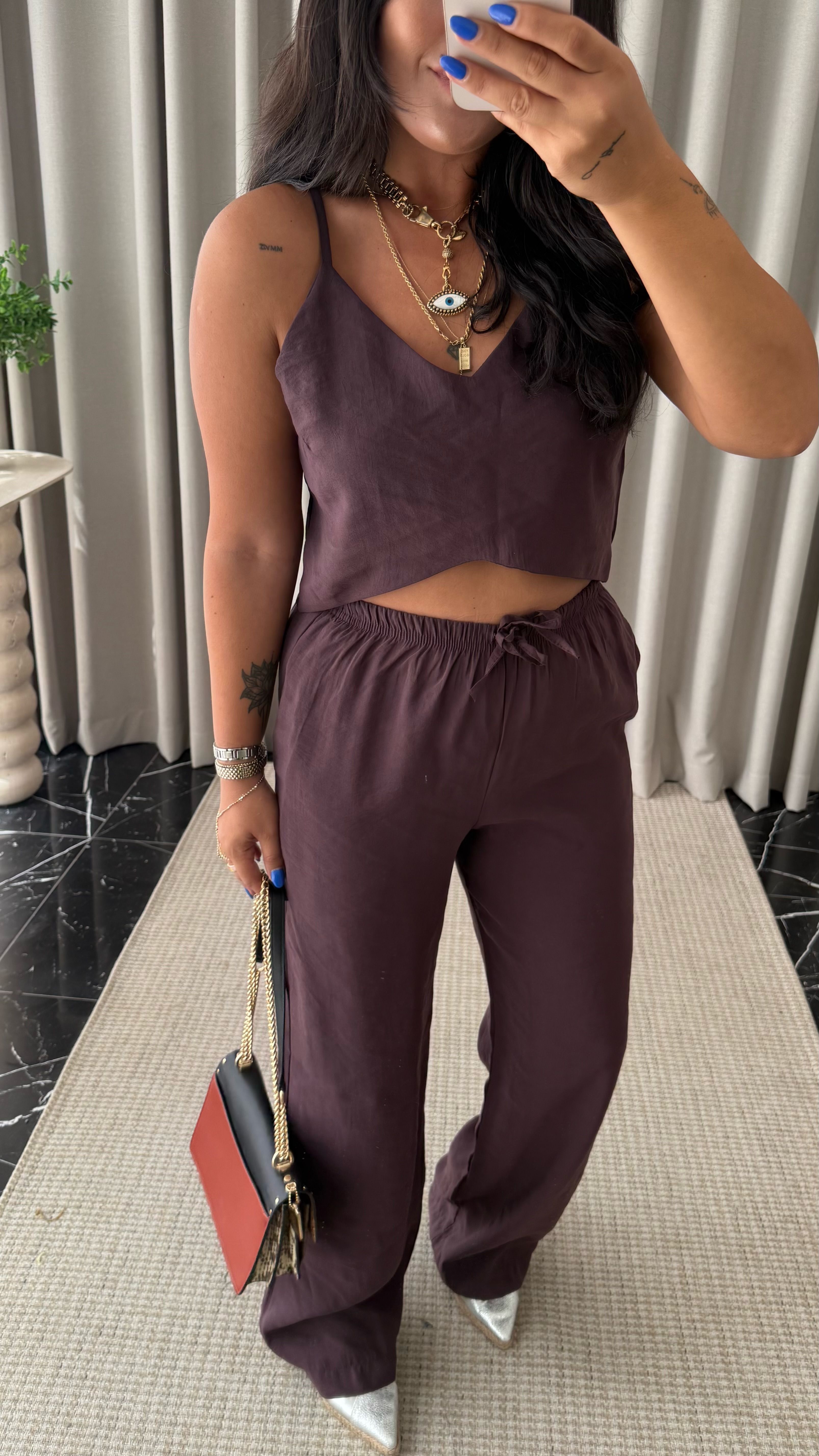 Tencel Ayarlanabilir Askılı Takım
