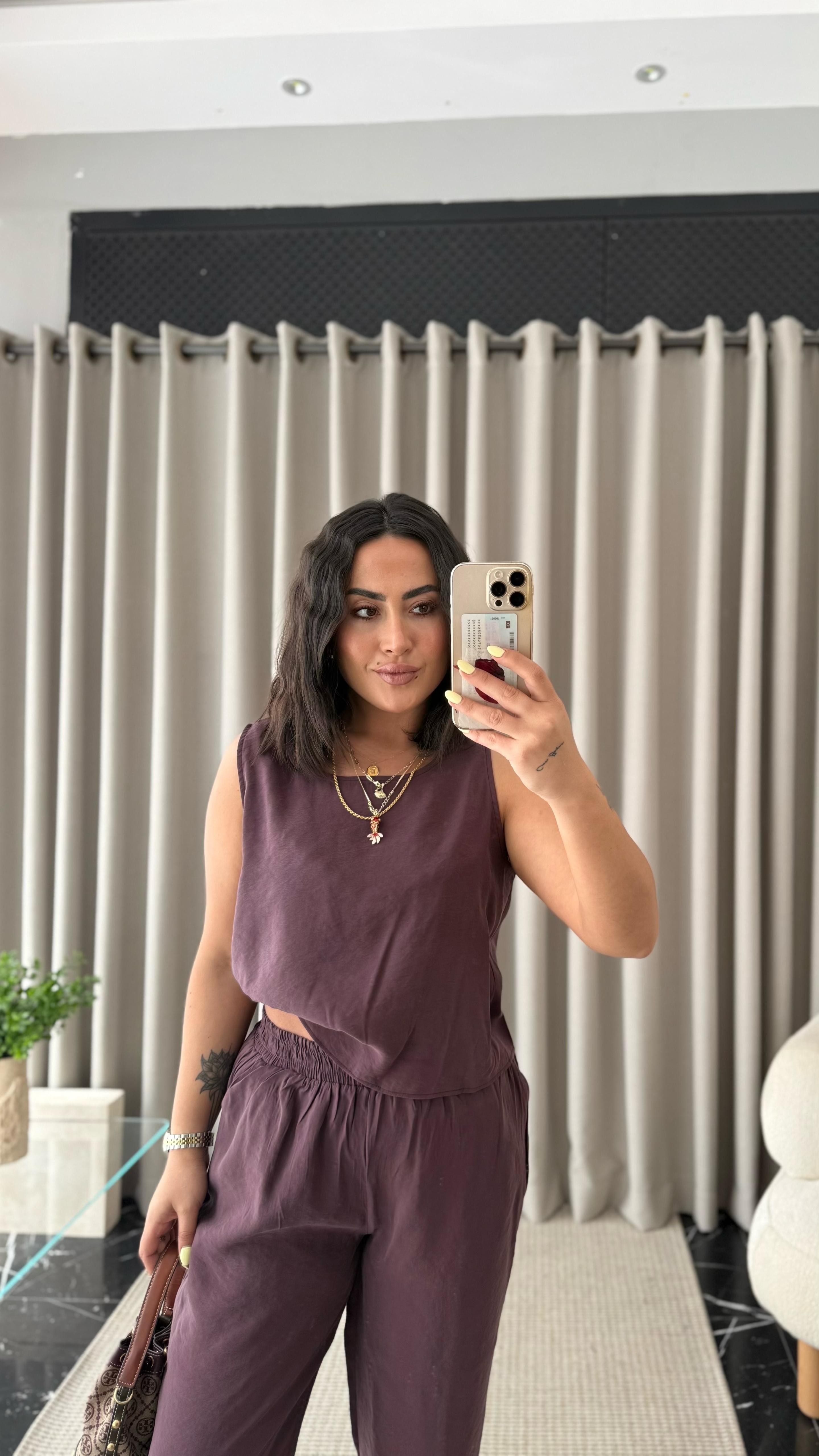 Tencel Takım Mürdüm