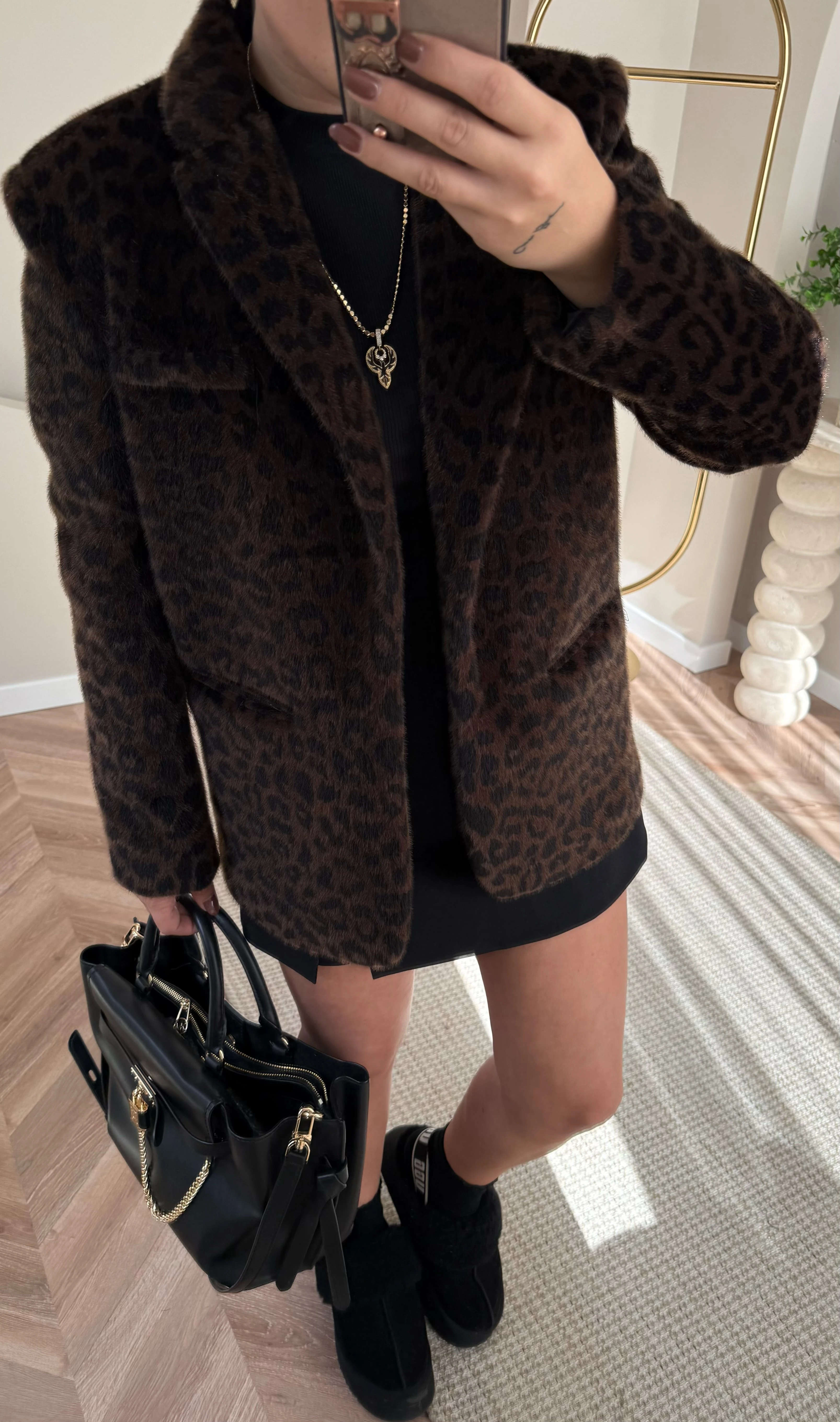 Premium Leopar Blazer/Mont