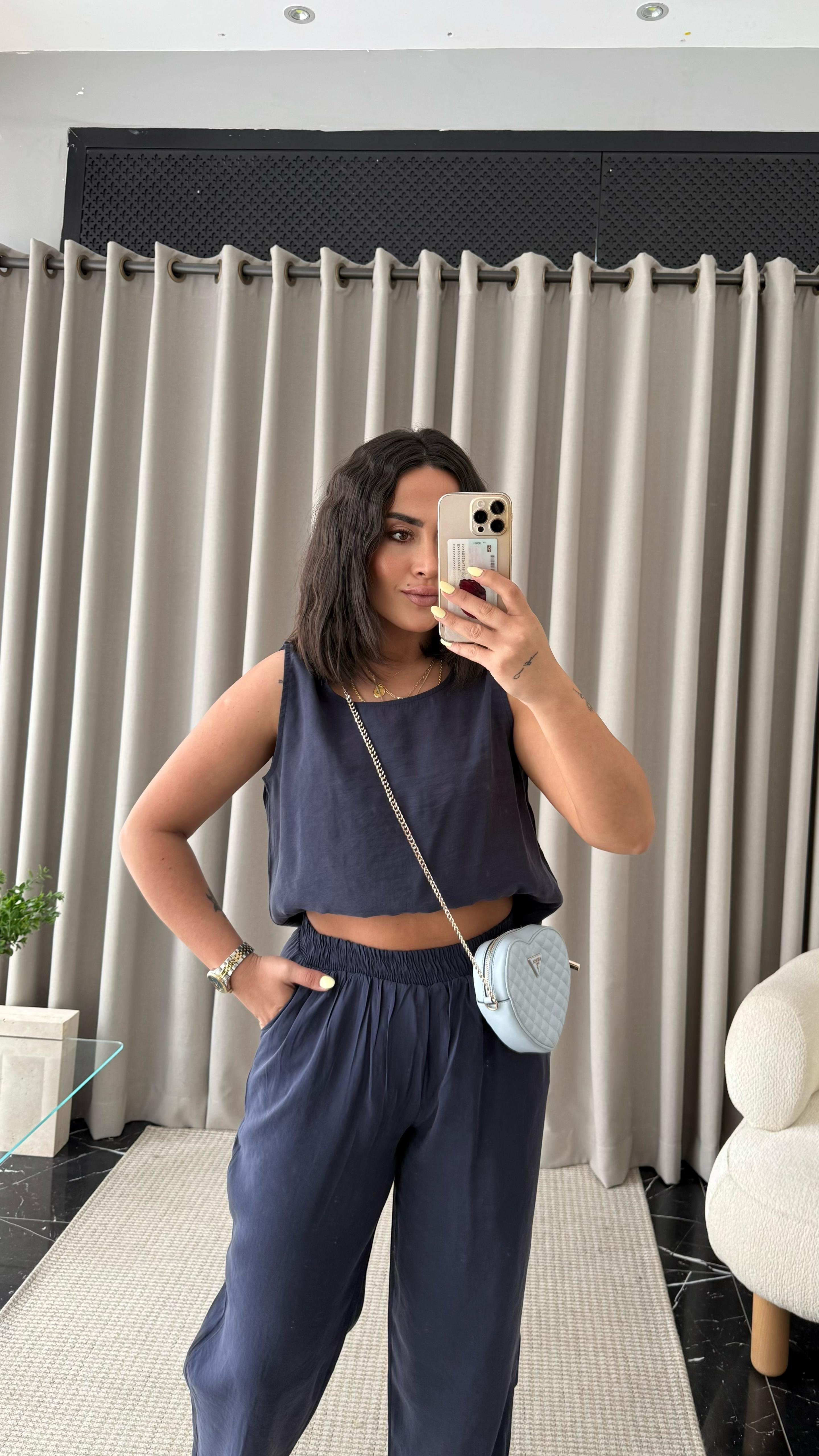 Tencel Takım Lacivert