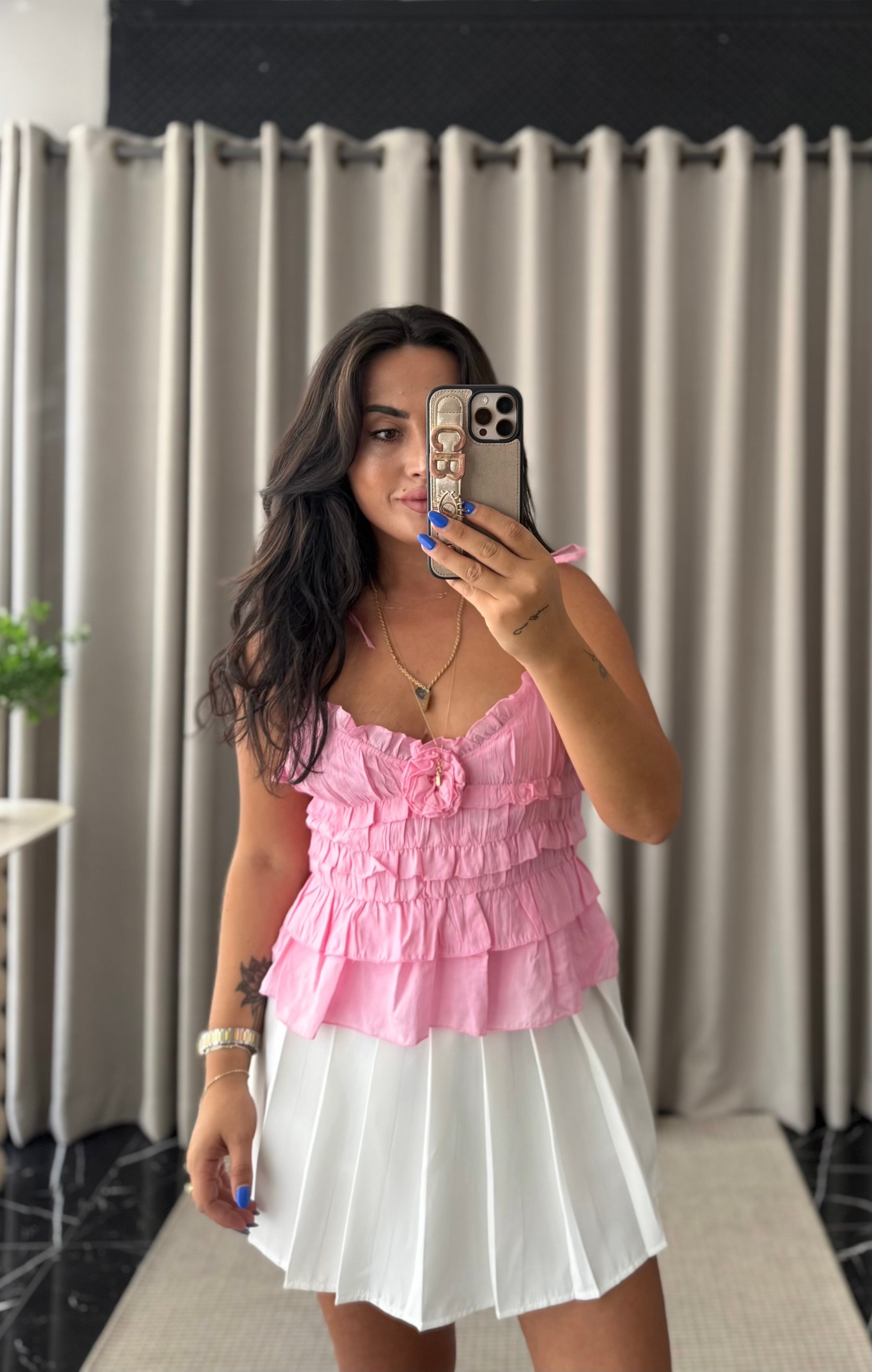 Gül Detaylı Bluz