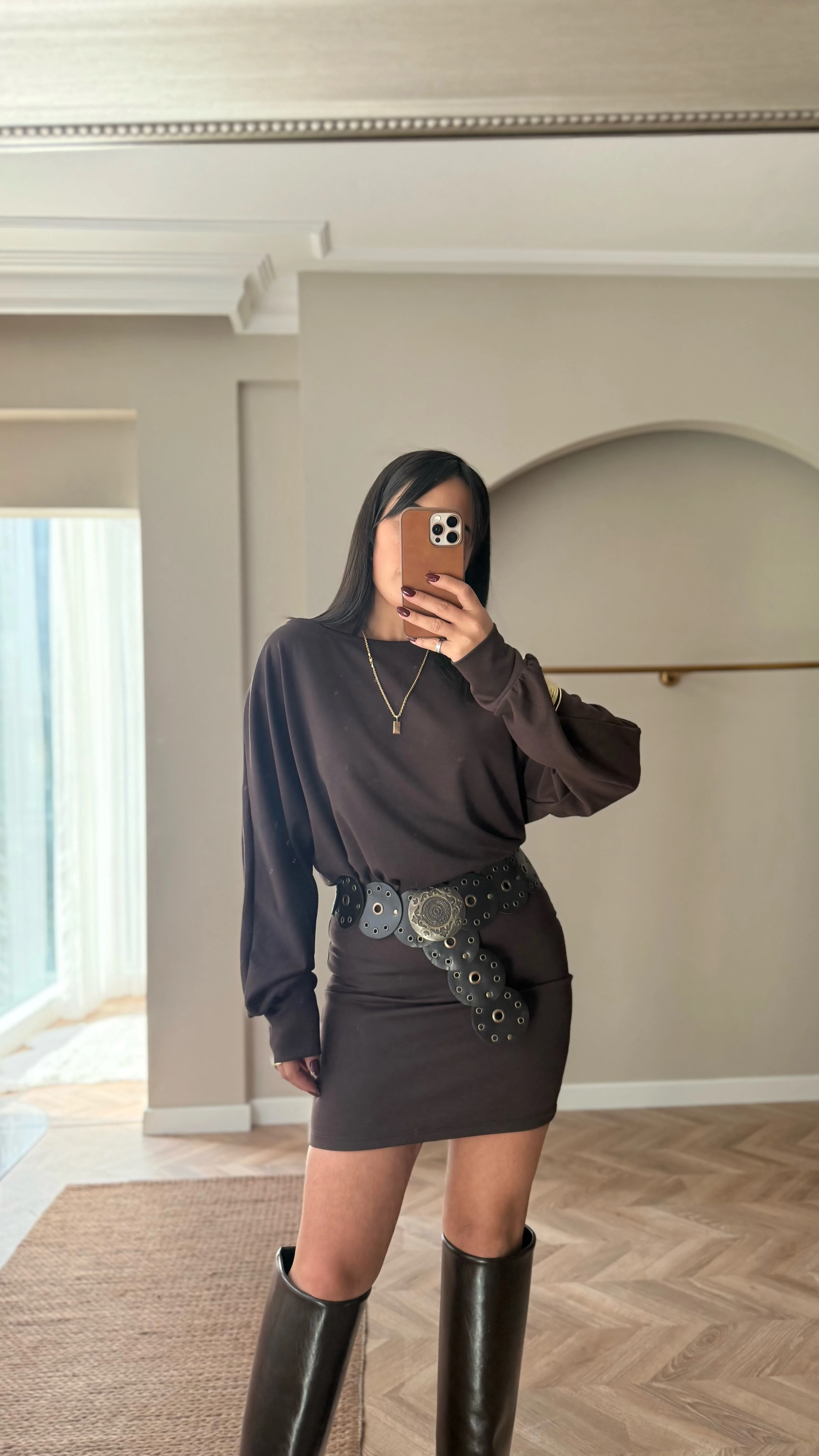 Marka Model Basic Elbise (Acı Kahve)