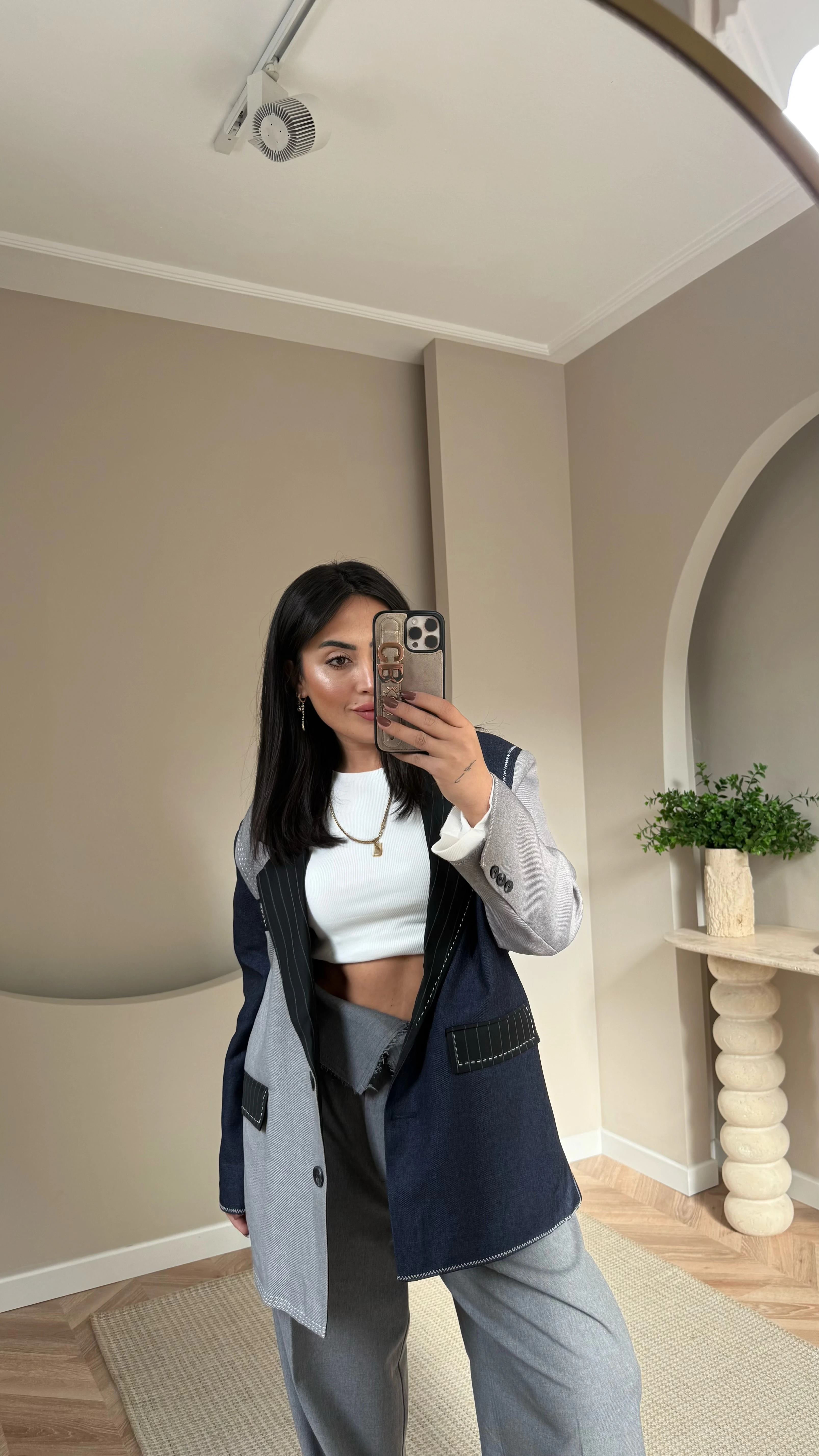 Blok Geçişli Blazer