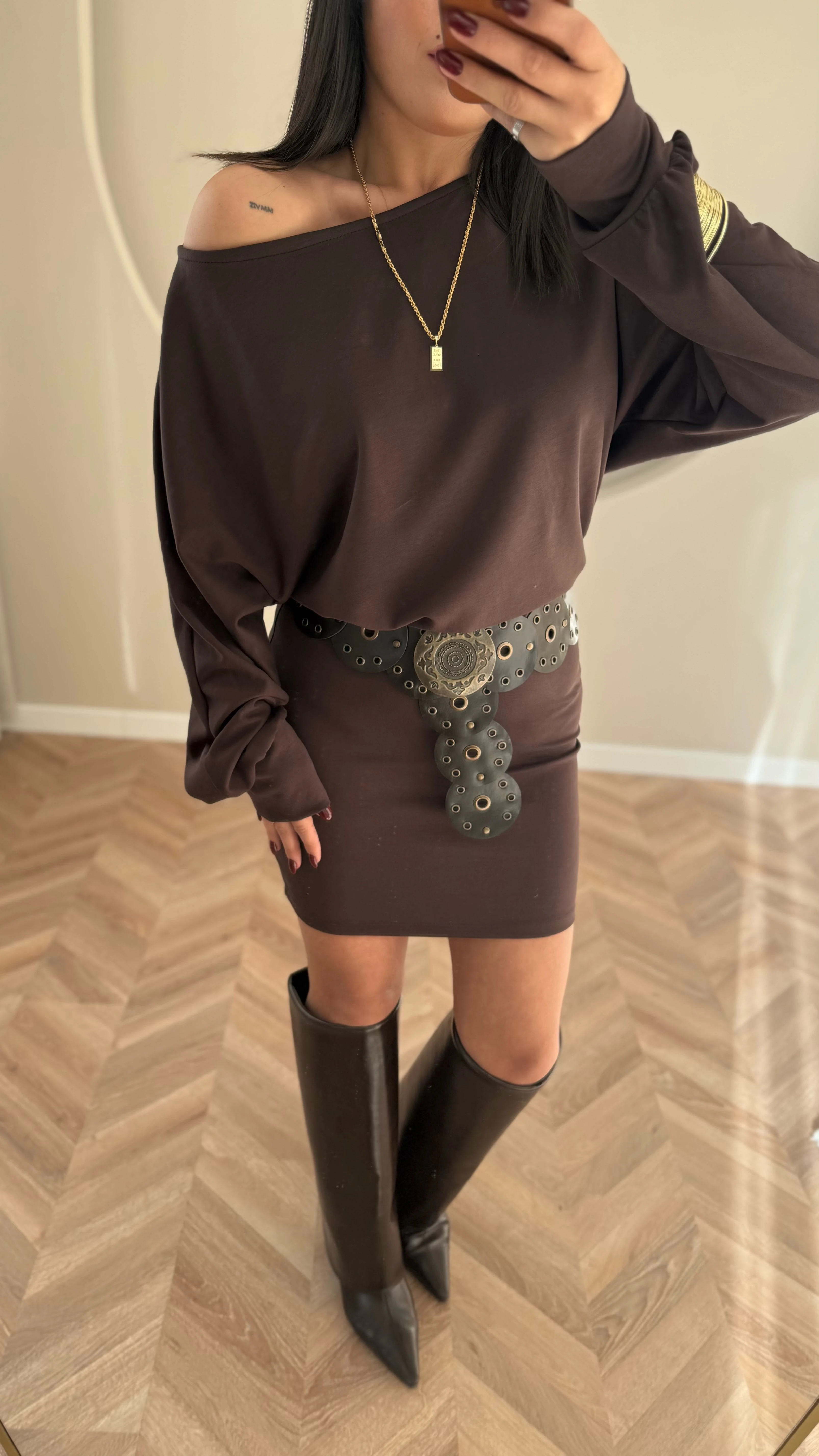 Marka Model Basic Elbise (Acı Kahve)