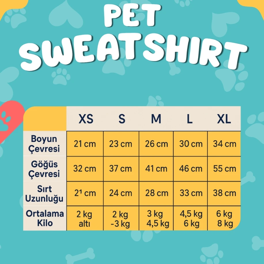 PawLeno Çizgili Pet Sweatshirt