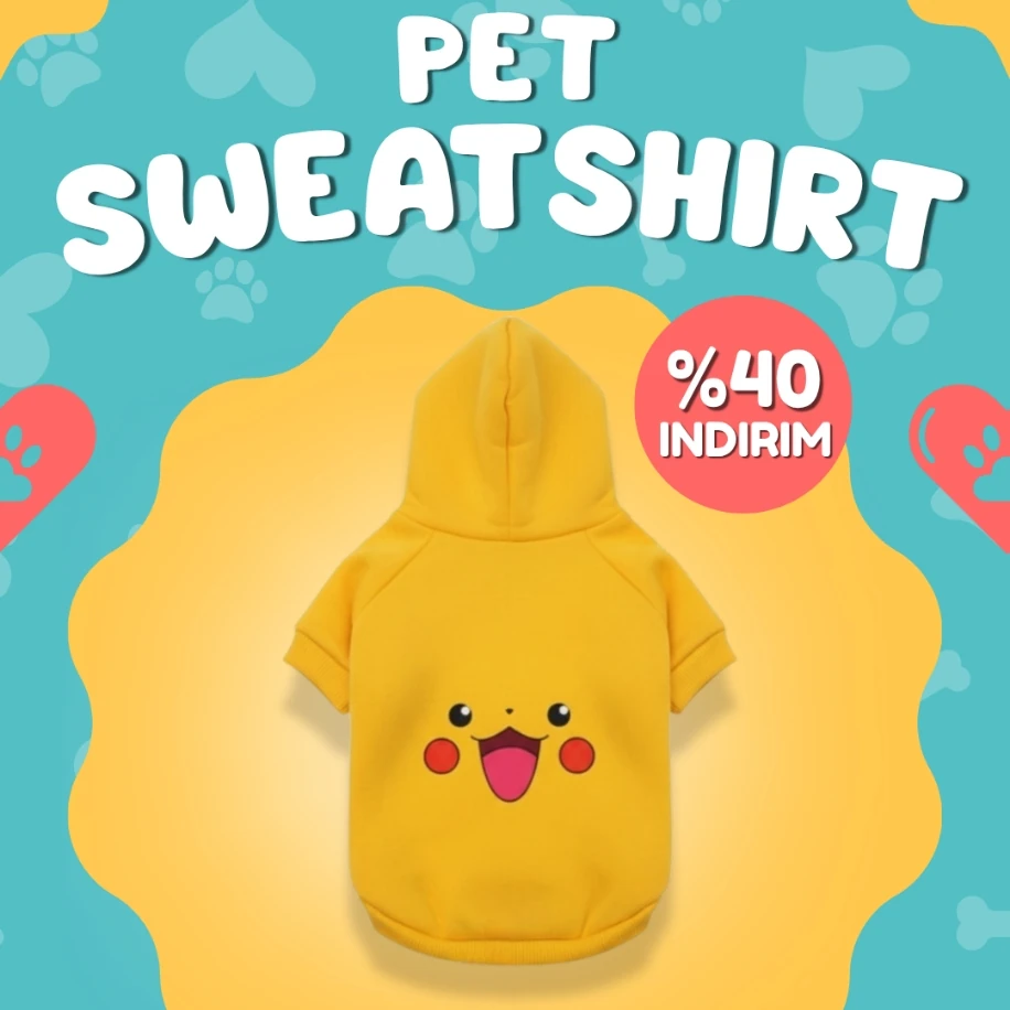 Pawleno Pikachu Kapüşonlu Sweatshirt – Pokemon Tutkunlarına Özel