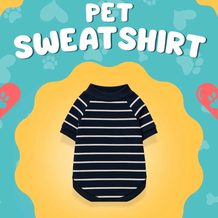 PawLeno Çizgili Pet Sweatshirt