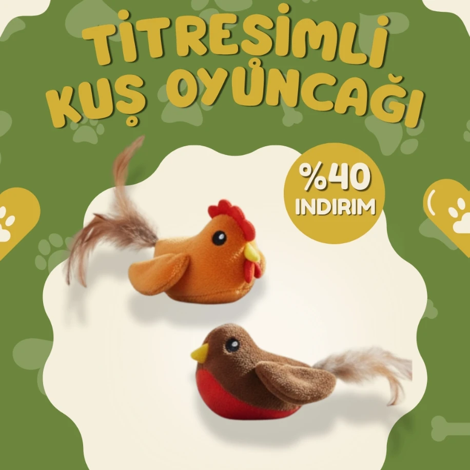 Pawleno Titreşimli Kuş Oyuncağı