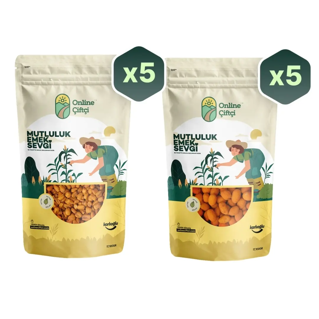 Soslu Mısır ve Yer Fıstığı Avantaj Seti 10×100Gr