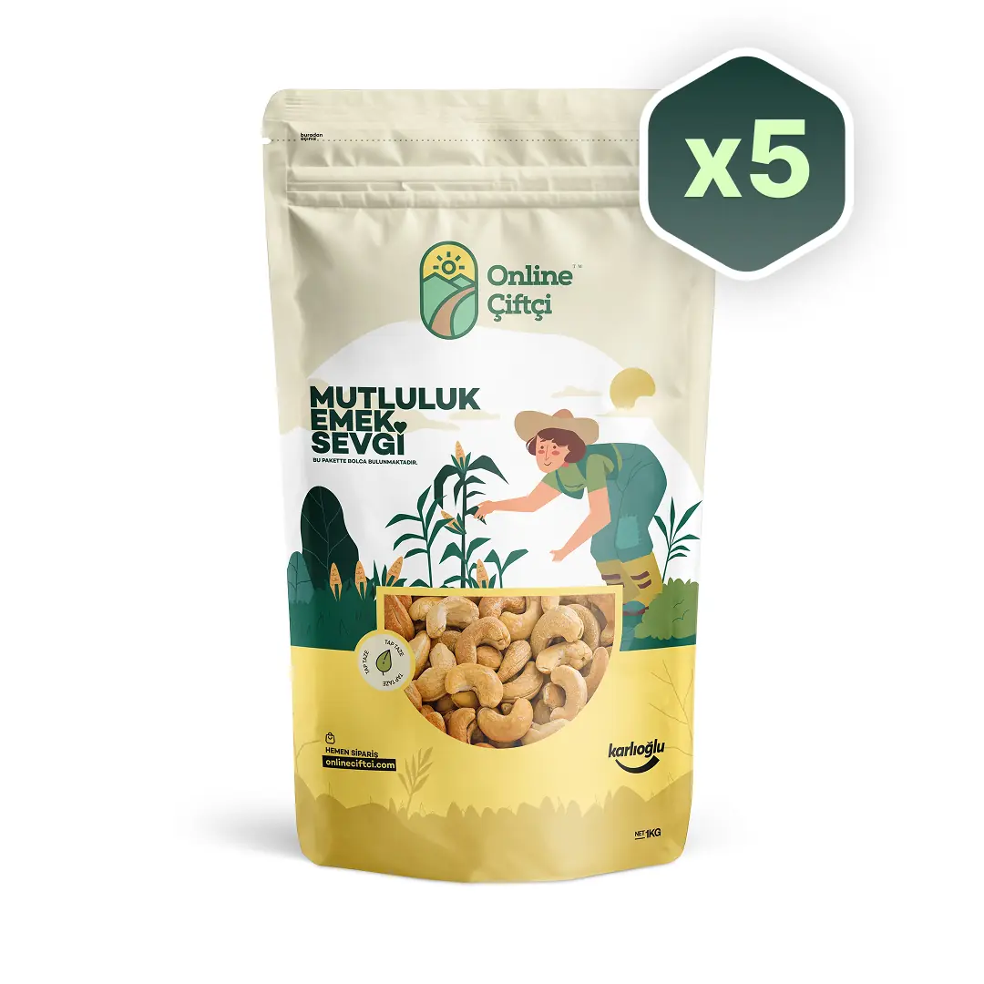 Kavrulmuş Kaju 5x1Kg
