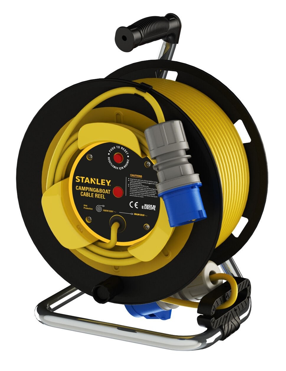 Stanley Kamp ve Karavan Tipi IP44 1 Soketli 25+2 Metre Makaralı Kablo