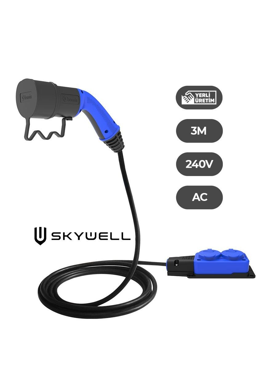 Skywell Elektrikli Araçlardan Güç Alın: V2L 2'li Uzatma Priz Adaptör