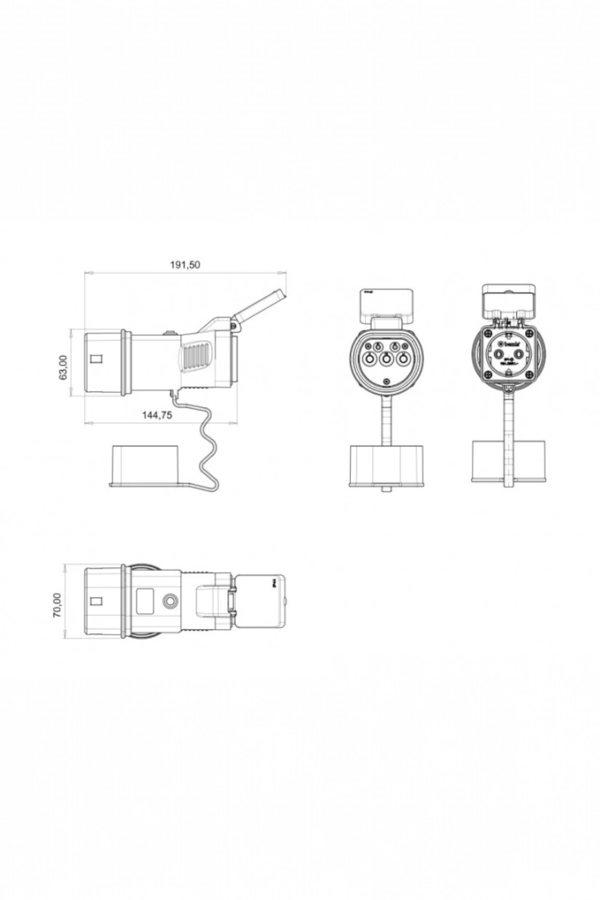 Elektrikli Araçlardan Güç Alın: V2L Tek Çıkışlı Adaptör Hyundai-Kia-SangYong