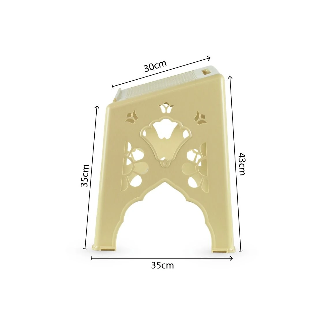 PlasRahle Krem Plastik Rahle - Dayanıklı Kuran Okuma Sehpası